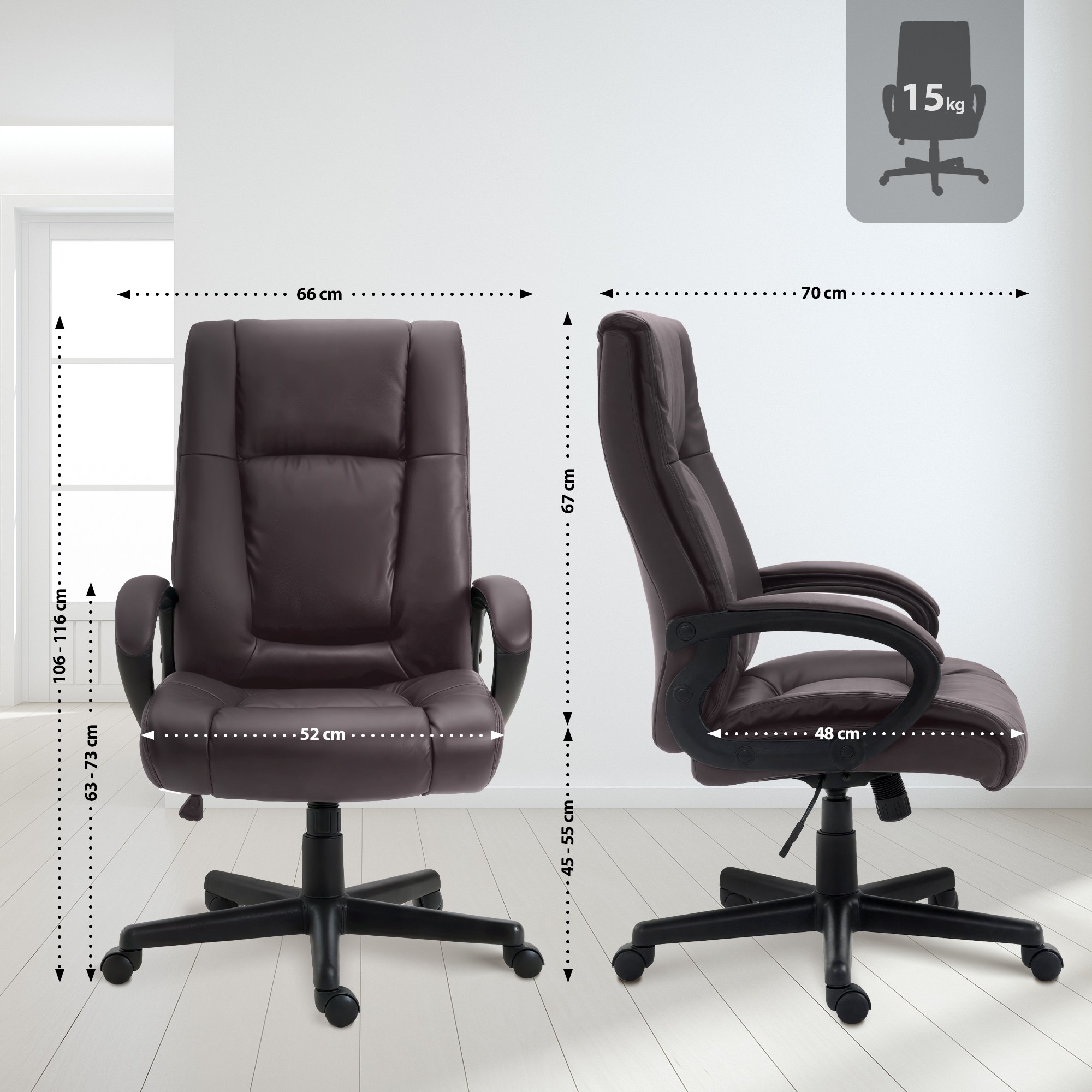 Bürostuhl Xl Sparta Kunstleder