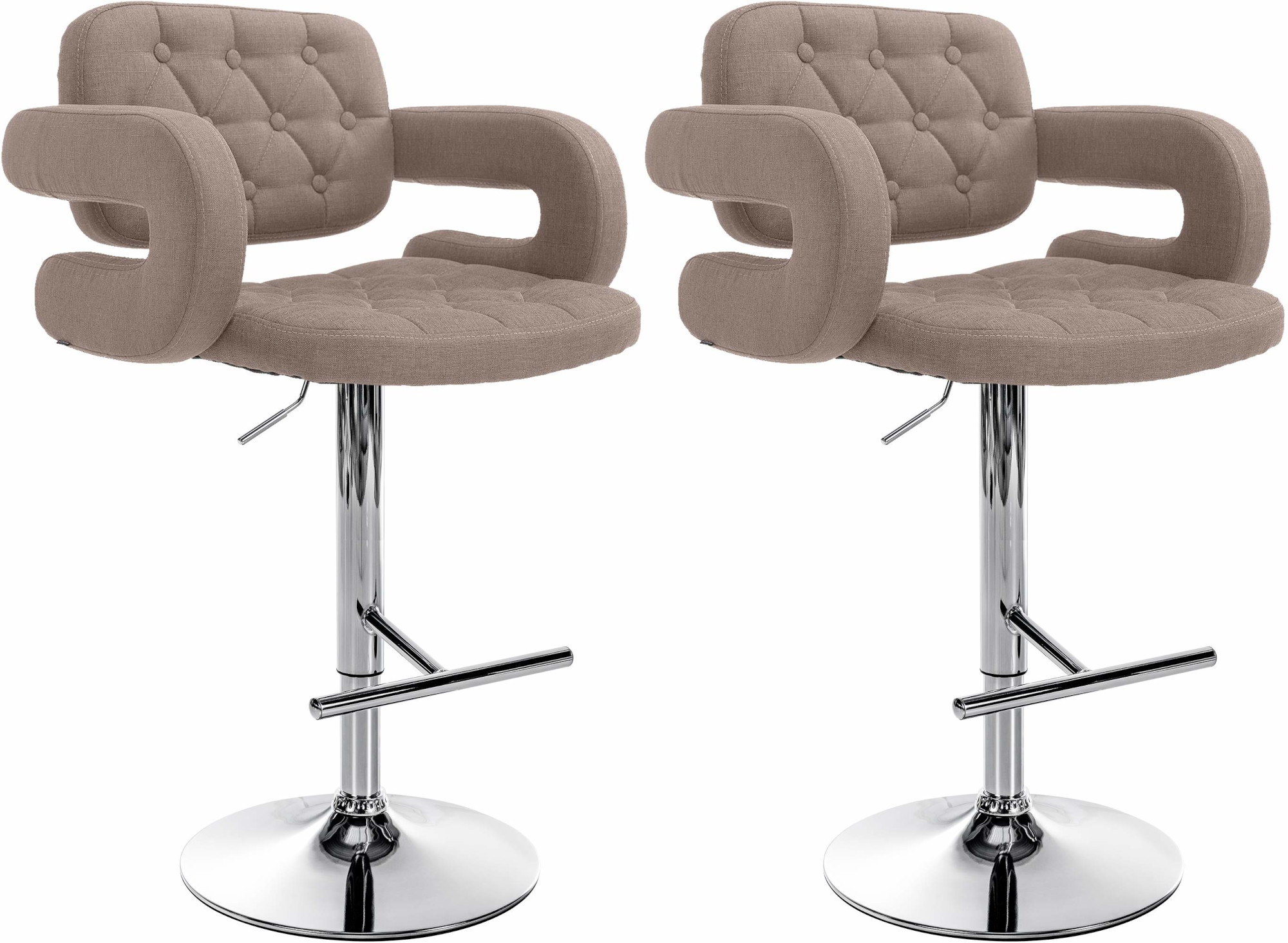 2er Set Barhocker Dublin Stoff C - Image 4