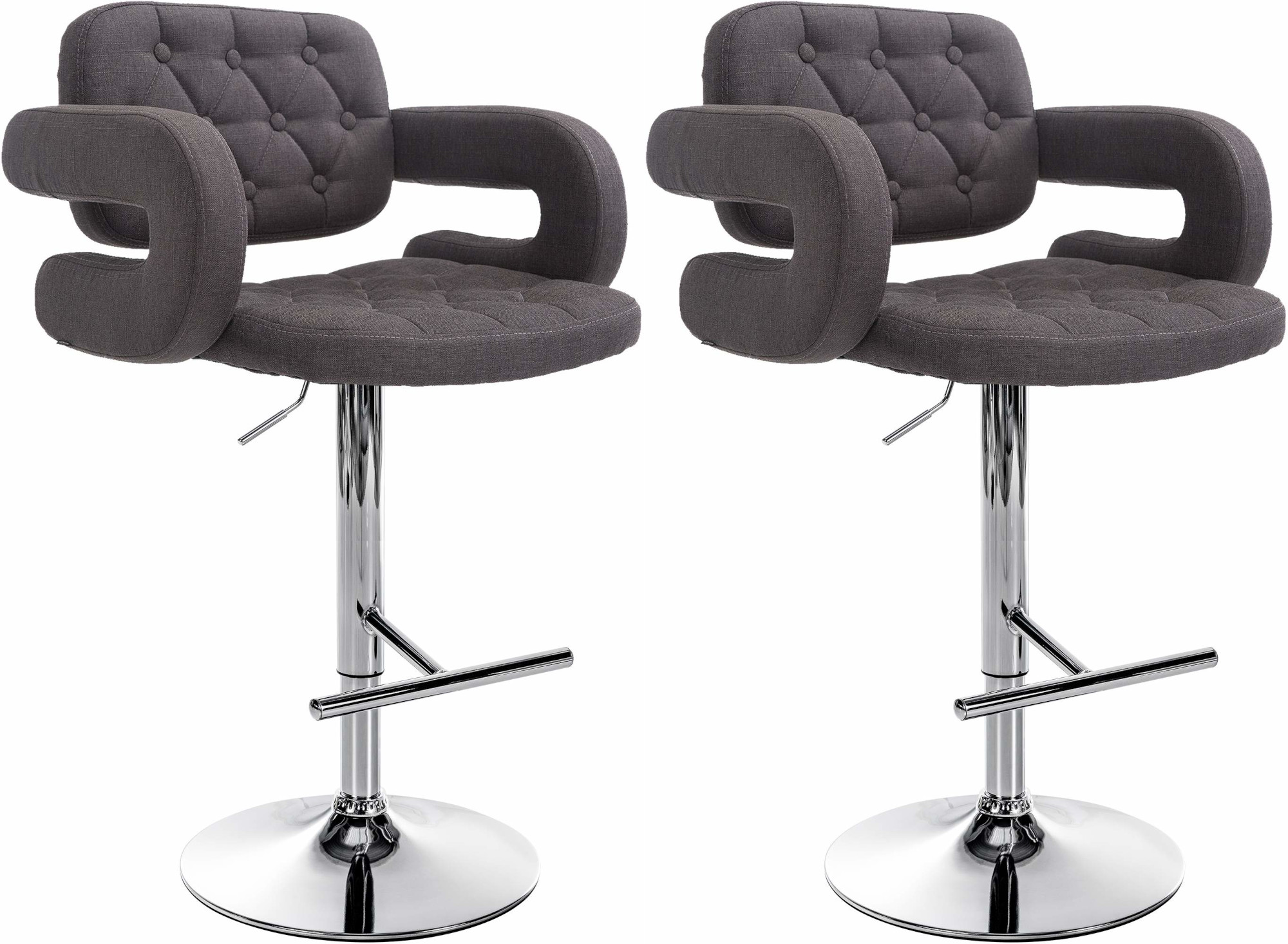 2er Set Barhocker Dublin Stoff C - Image 4