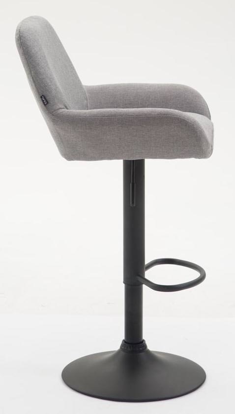 2er Set Barhocker Braga Stoff Schwarz - Image 4