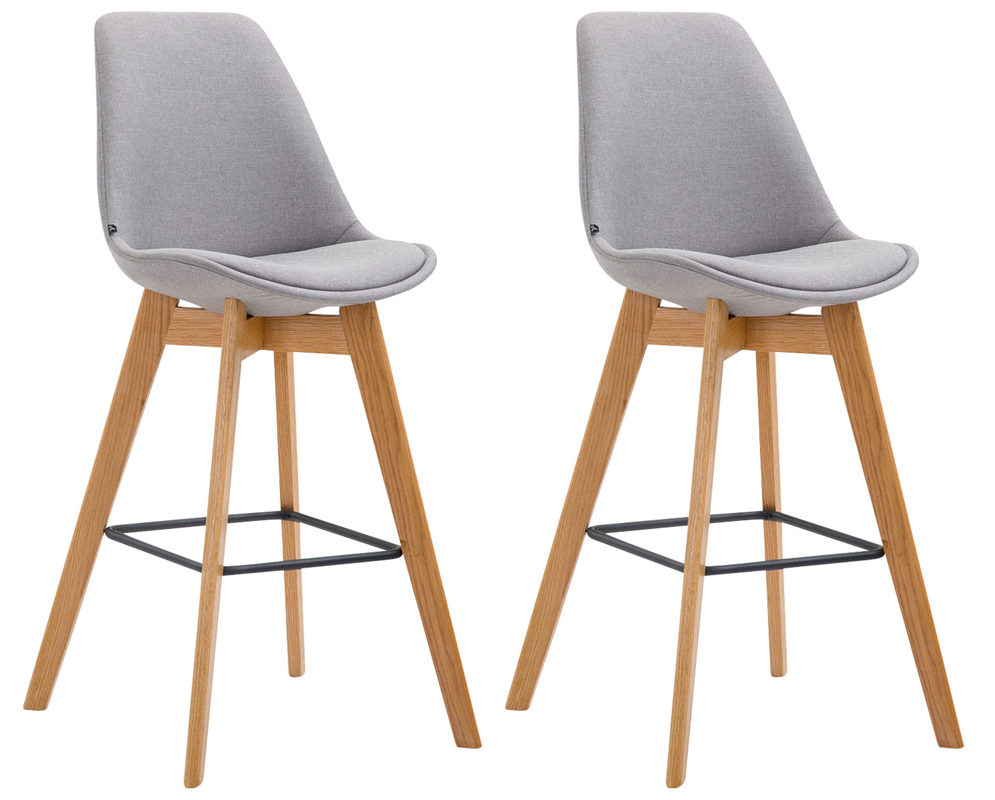 2er Set Barhocker Metz Stoff Natura