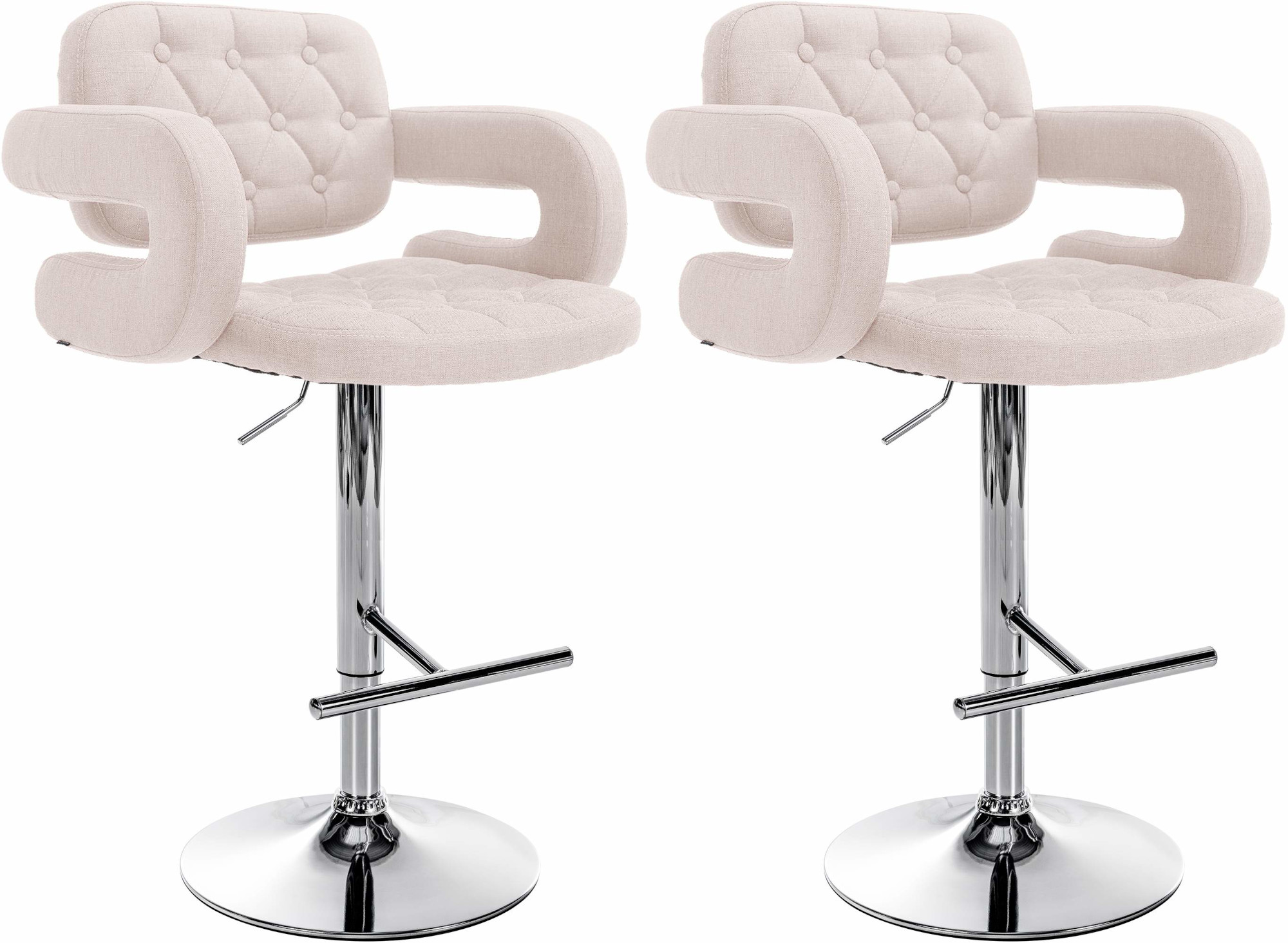 2er Set Barhocker Dublin Stoff C - Image 4