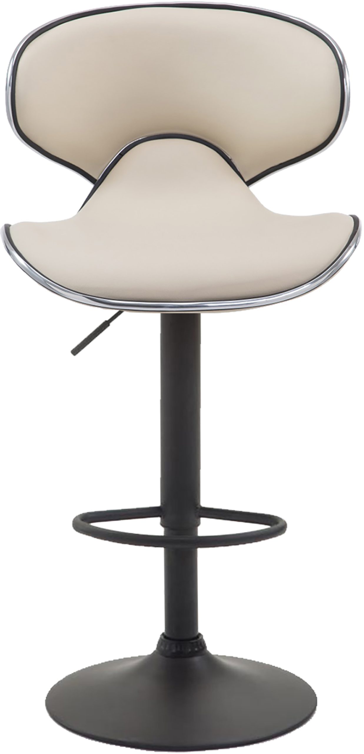 2er Set Barhocker Las Vegas V2 Kunstleder Schwarz