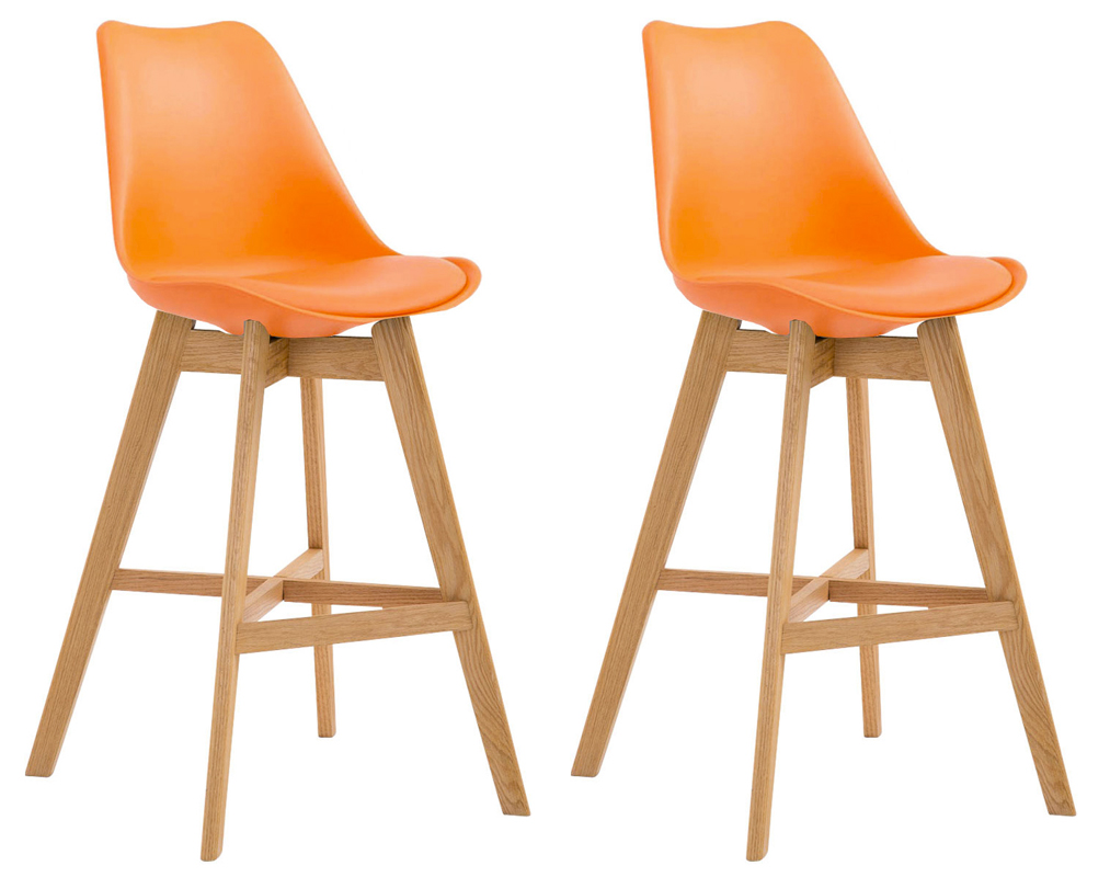 2er Set Barhocker Cannes Kunststoff Natura