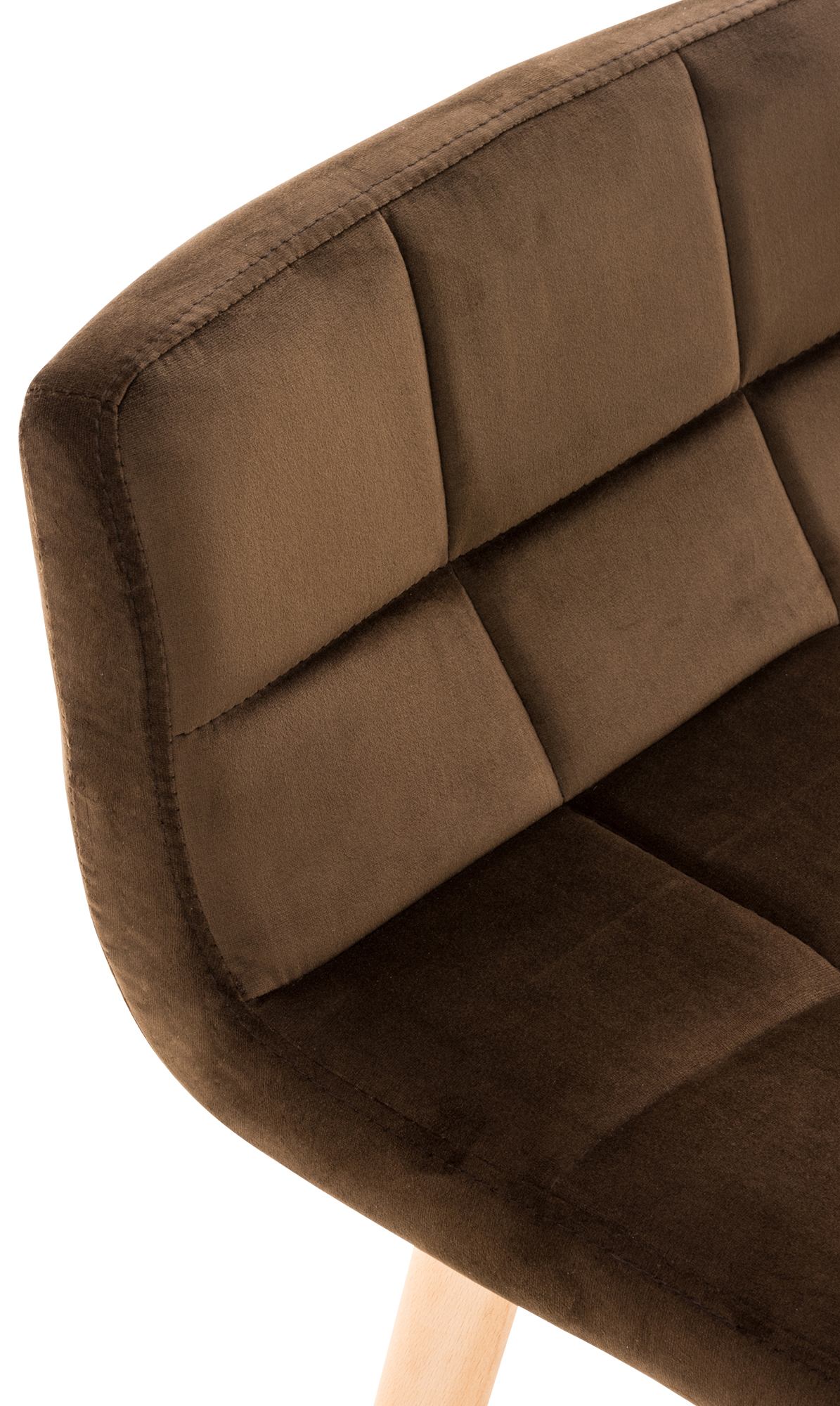 2er Set Barhocker Lincoln Samt - Image 4