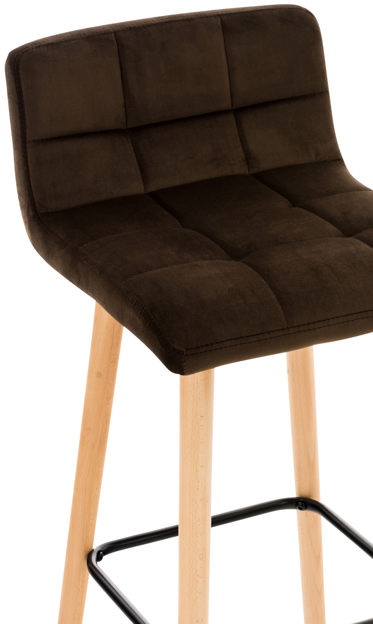 2er Set Barhocker Lincoln Samt - Image 3