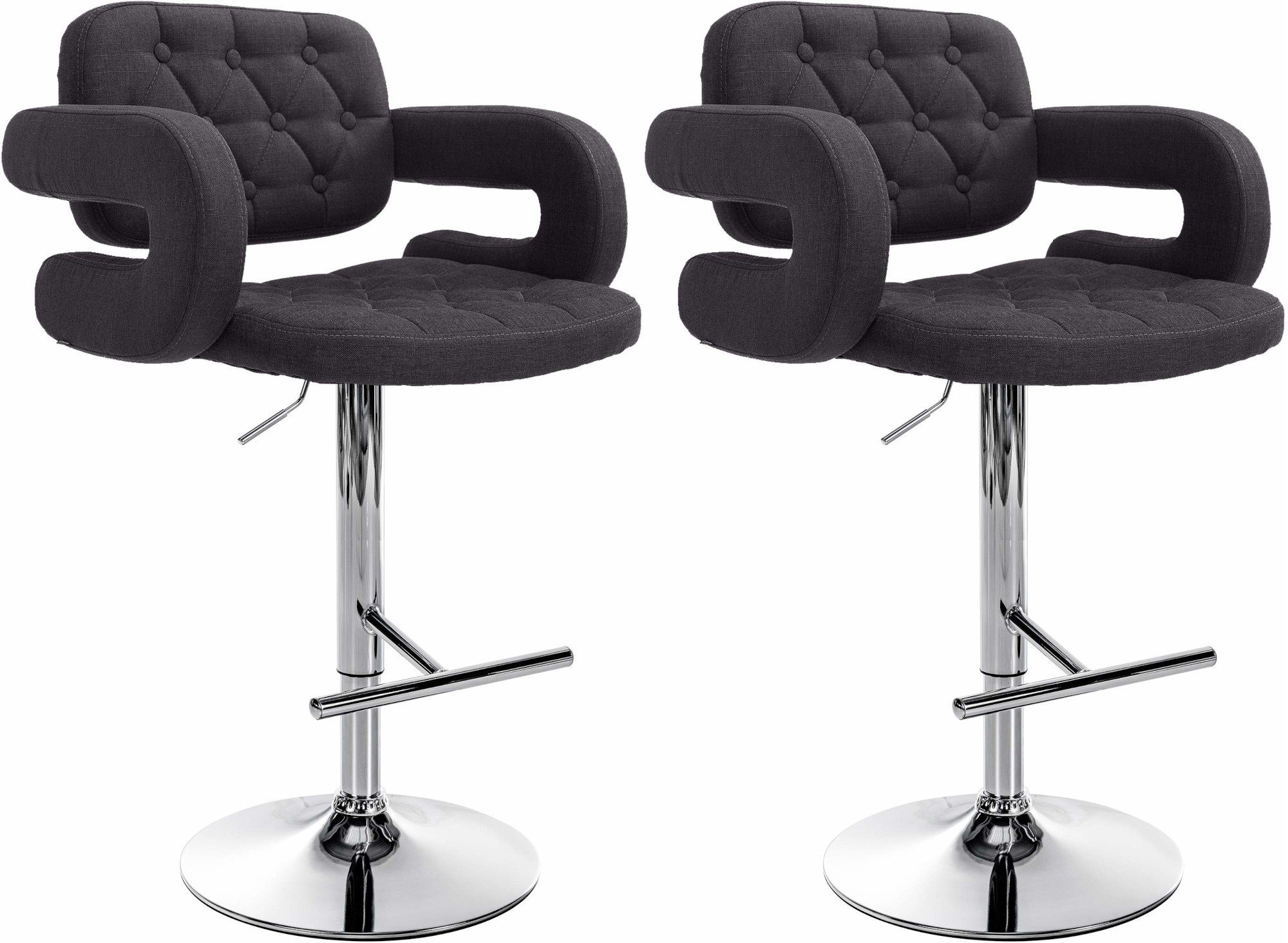 2er Set Barhocker Dublin Stoff C - Image 4