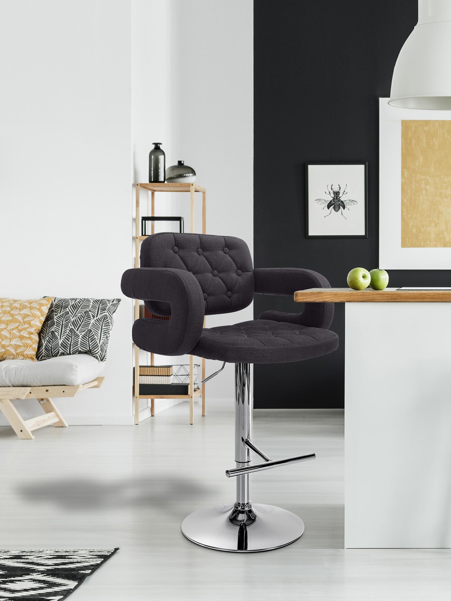 2er Set Barhocker Dublin Stoff C - Image 5