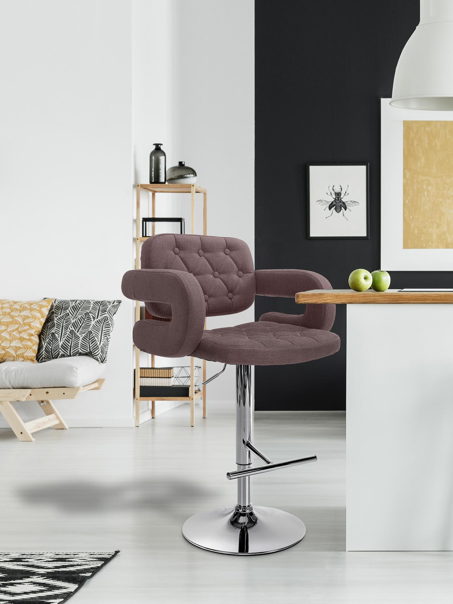 2er Set Barhocker Dublin Stoff C - Image 5