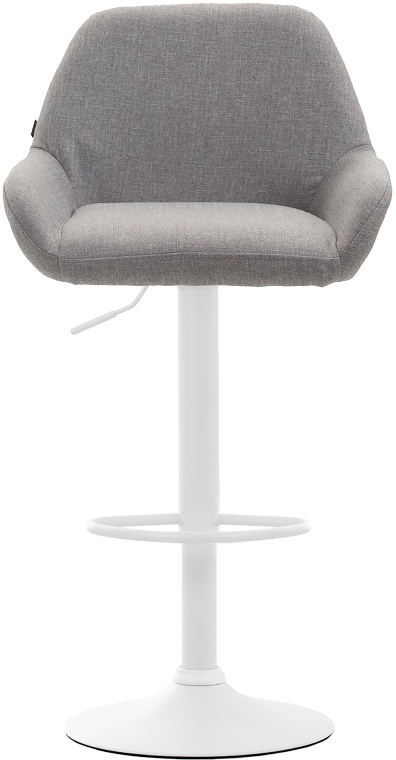 2er Set Barhocker Braga Stoff Weiß - Image 3