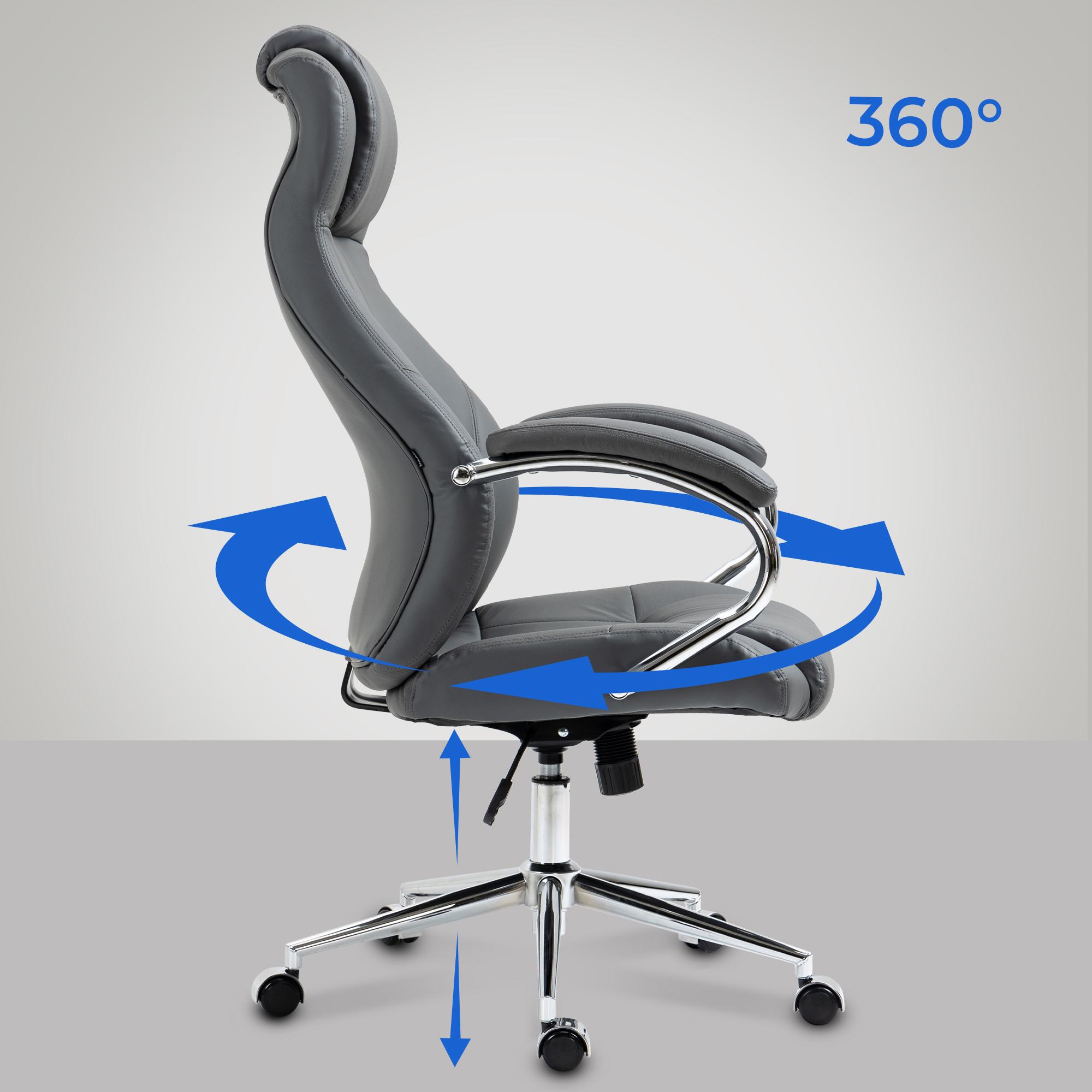 Bürostuhl Salford Echtleder - Image 4