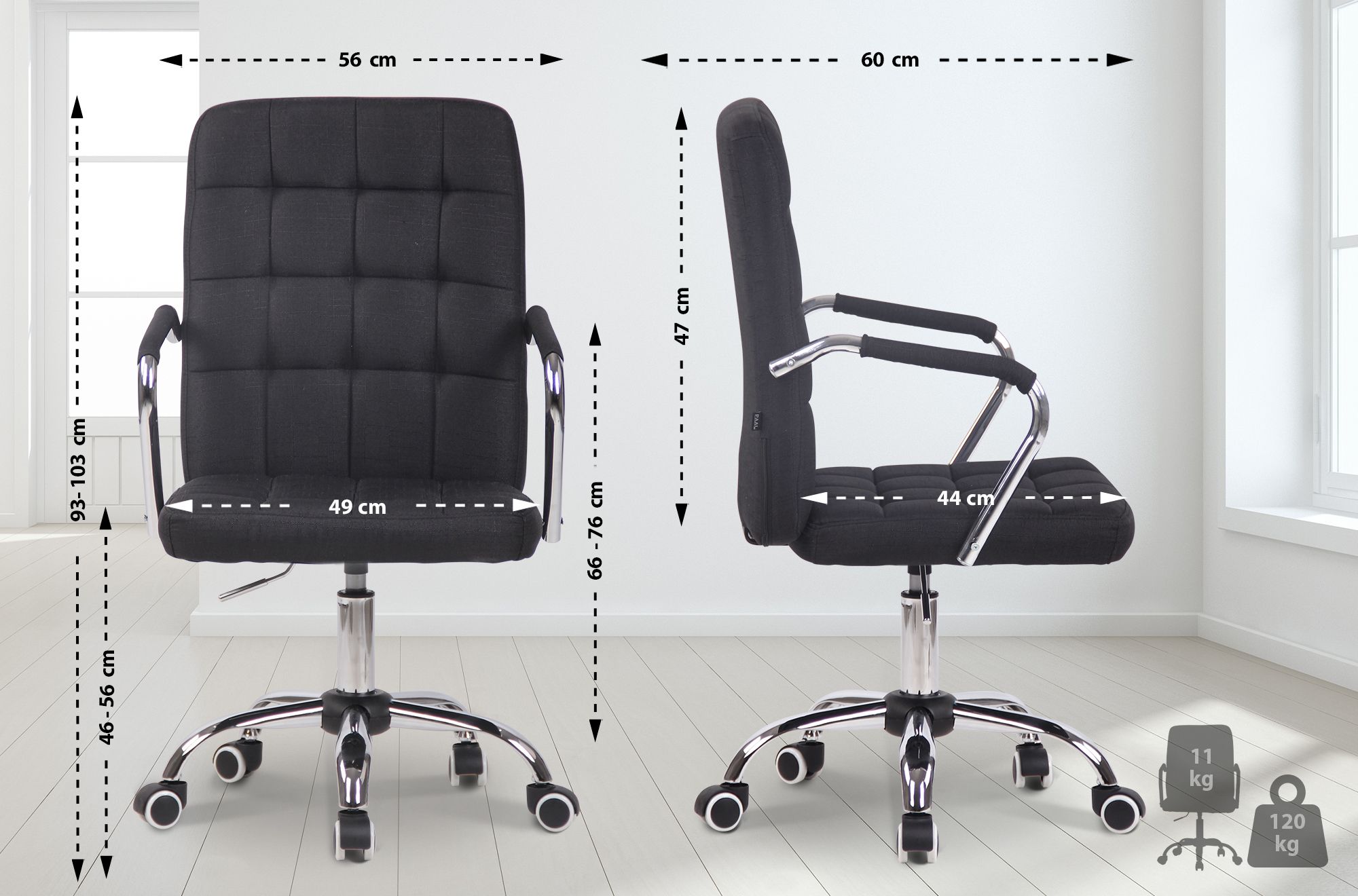 Bürostuhl Terni Stoff