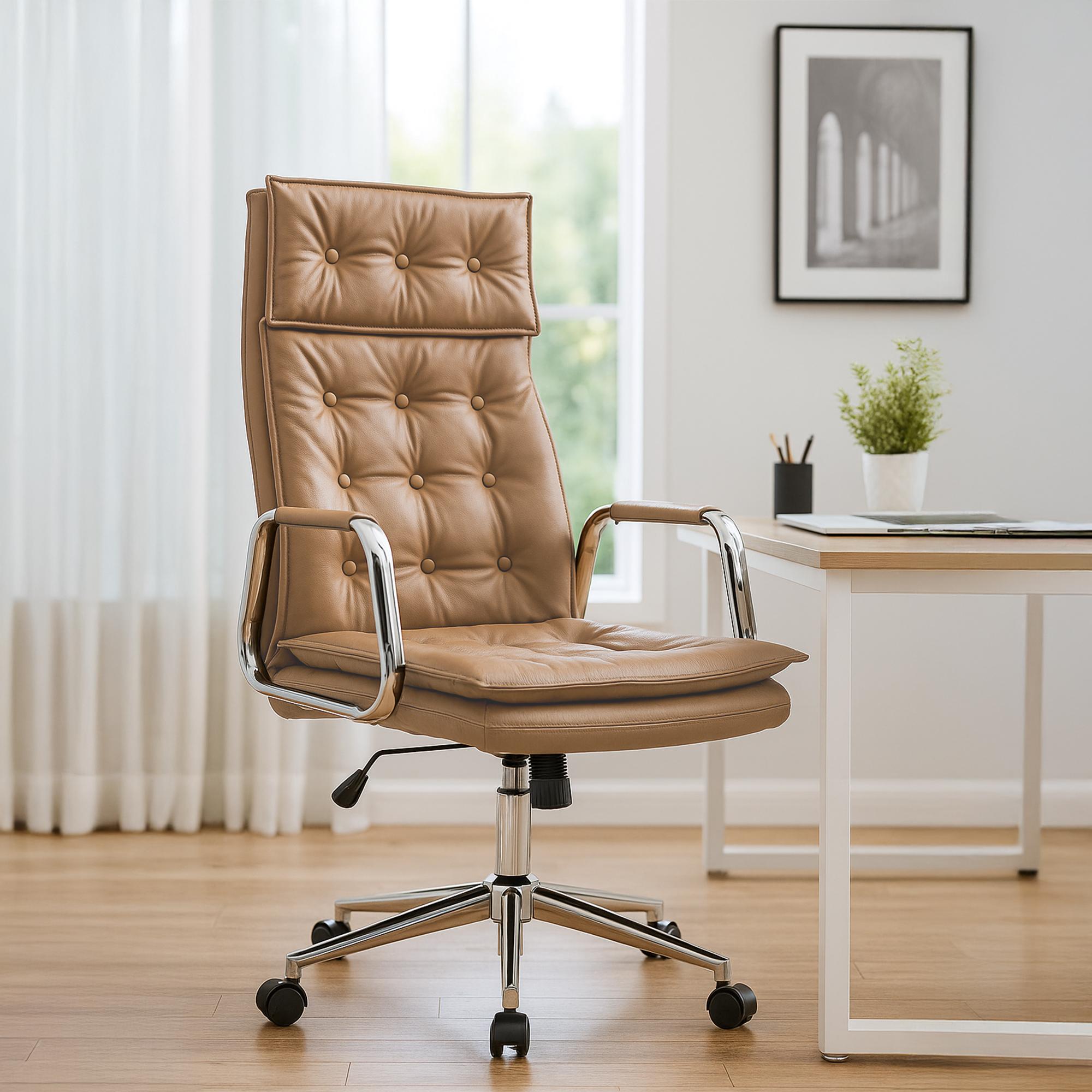 Bürostuhl Sotira Echtleder