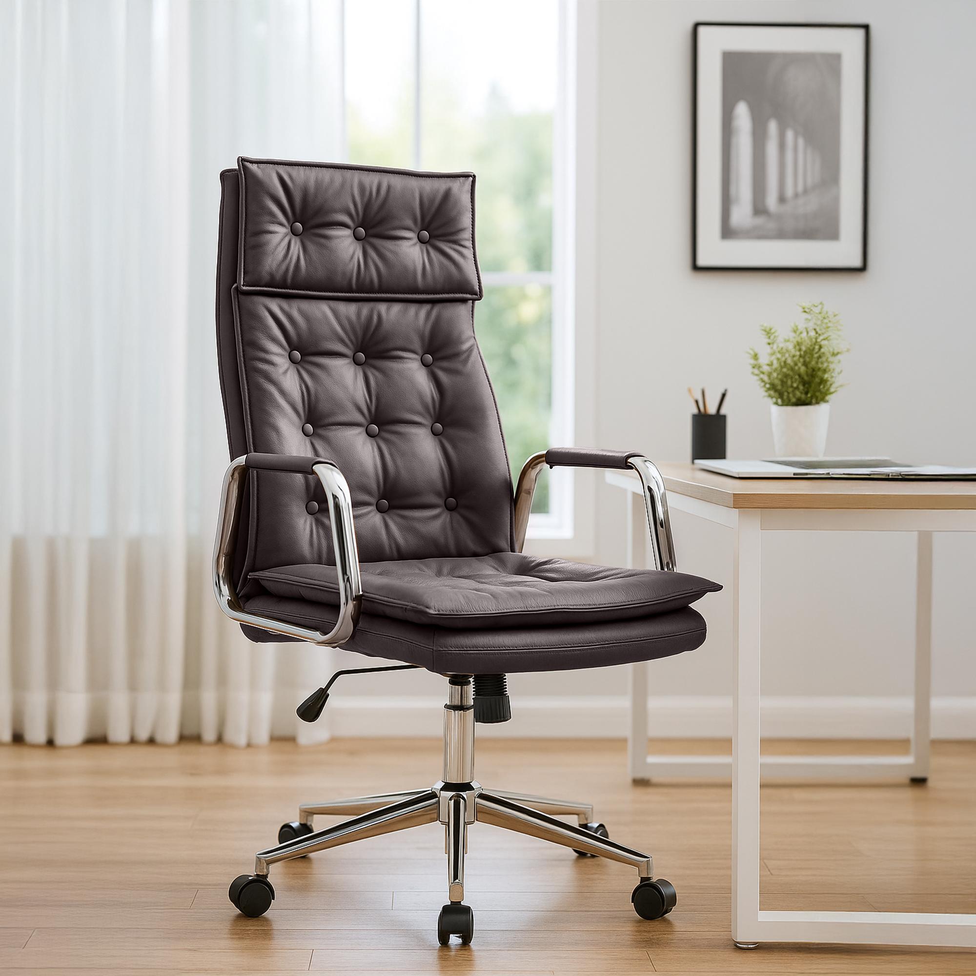 Bürostuhl Sotira Echtleder