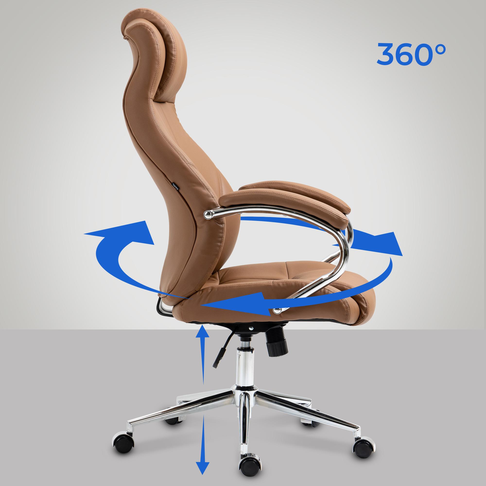 Bürostuhl Salford Echtleder - Image 4