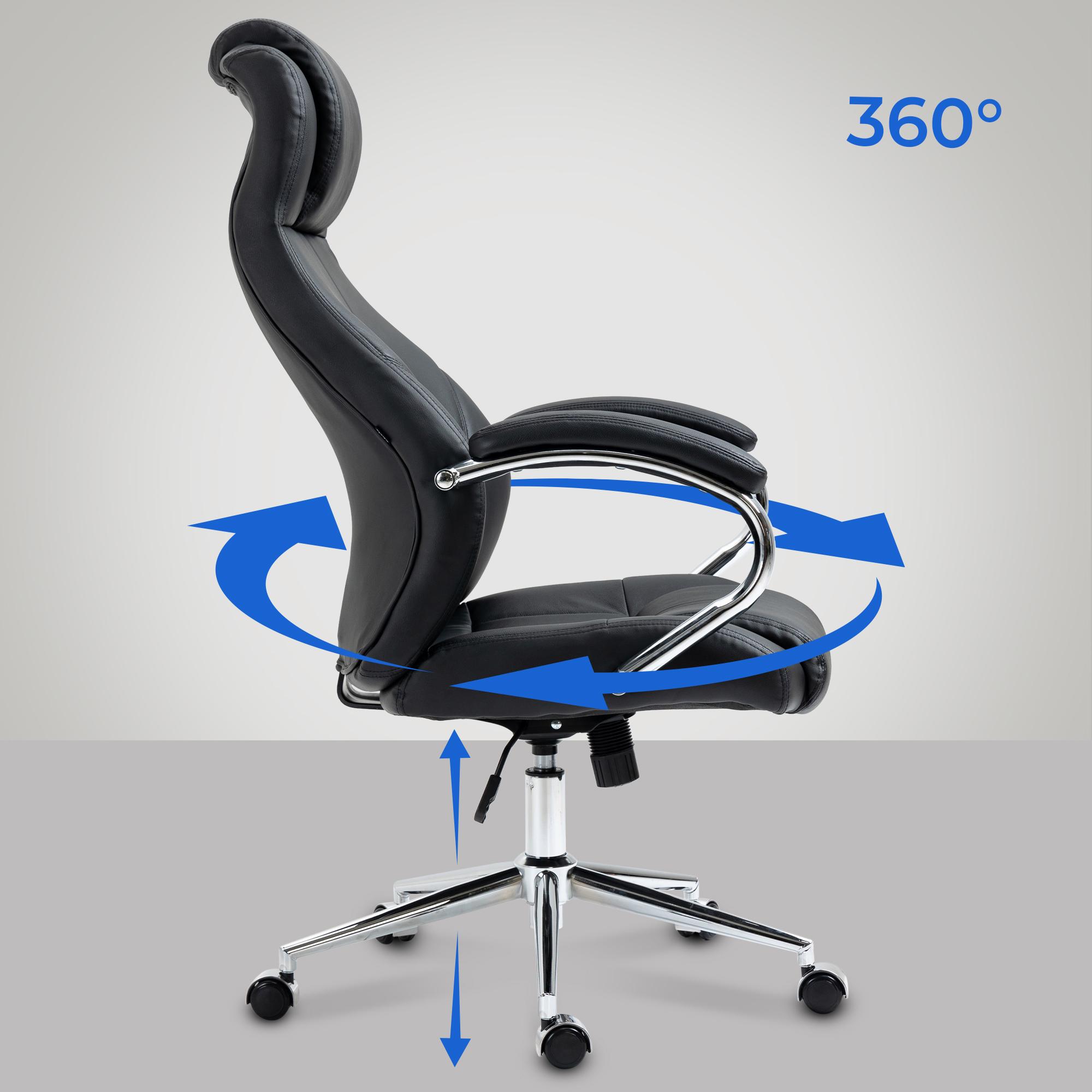 Bürostuhl Salford Echtleder - Image 4