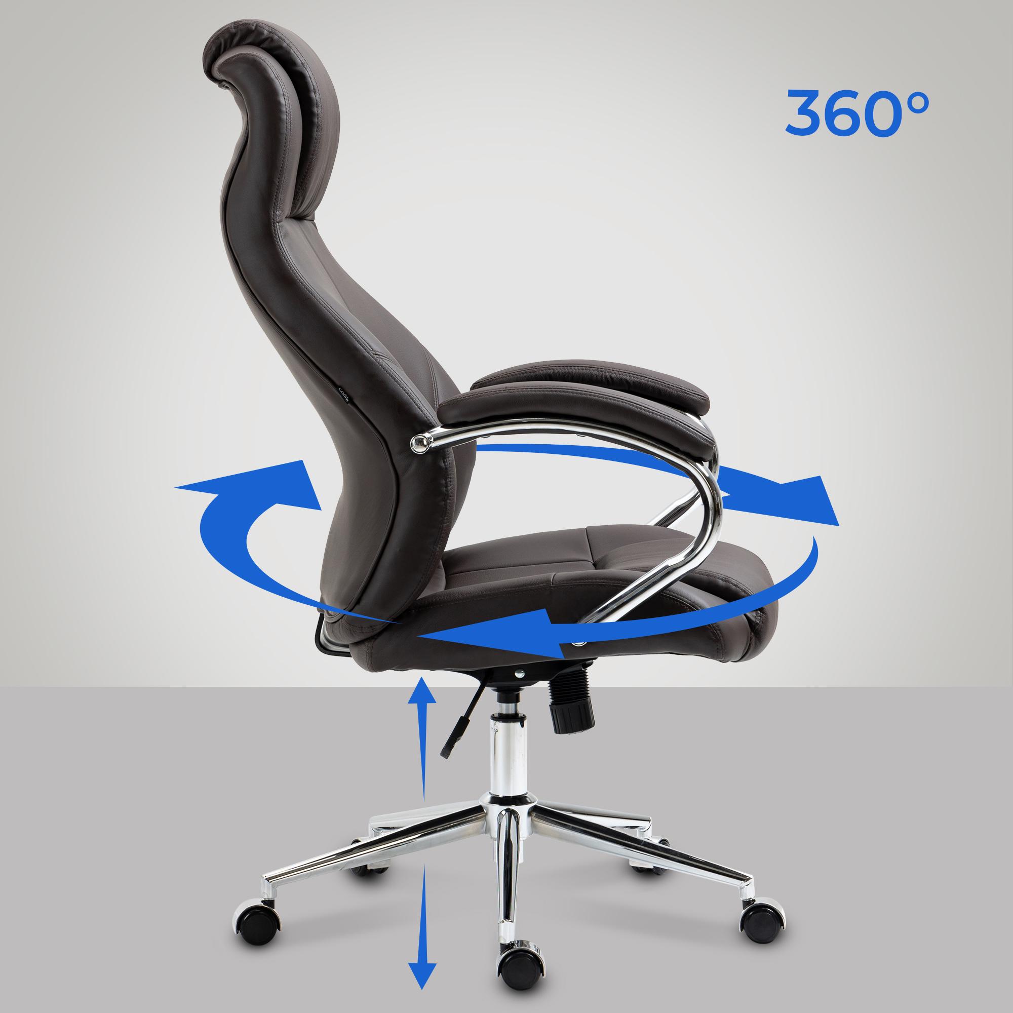 Bürostuhl Salford Echtleder - Image 4