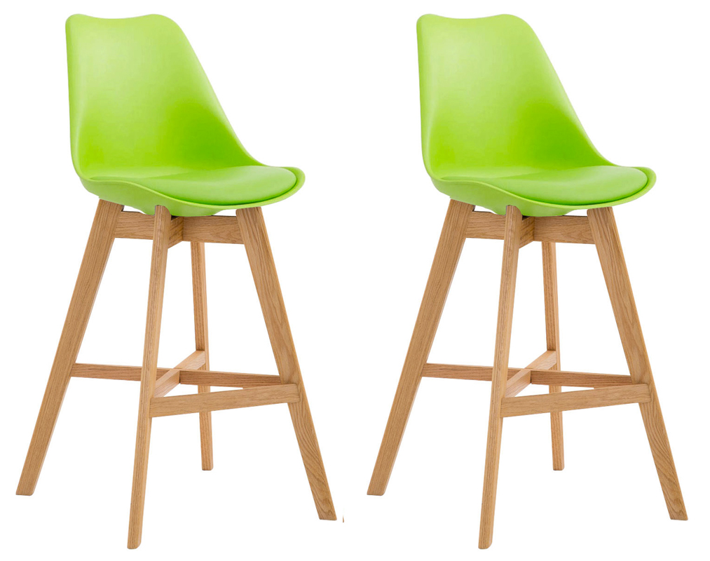 2er Set Barhocker Cannes Kunststoff Natura