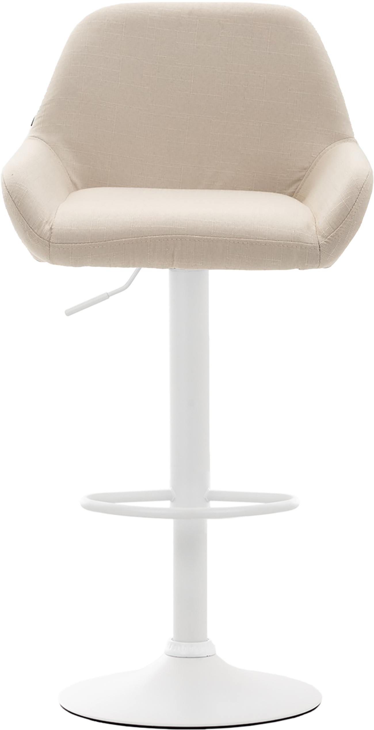 2er Set Barhocker Braga Stoff Weiß - Image 3