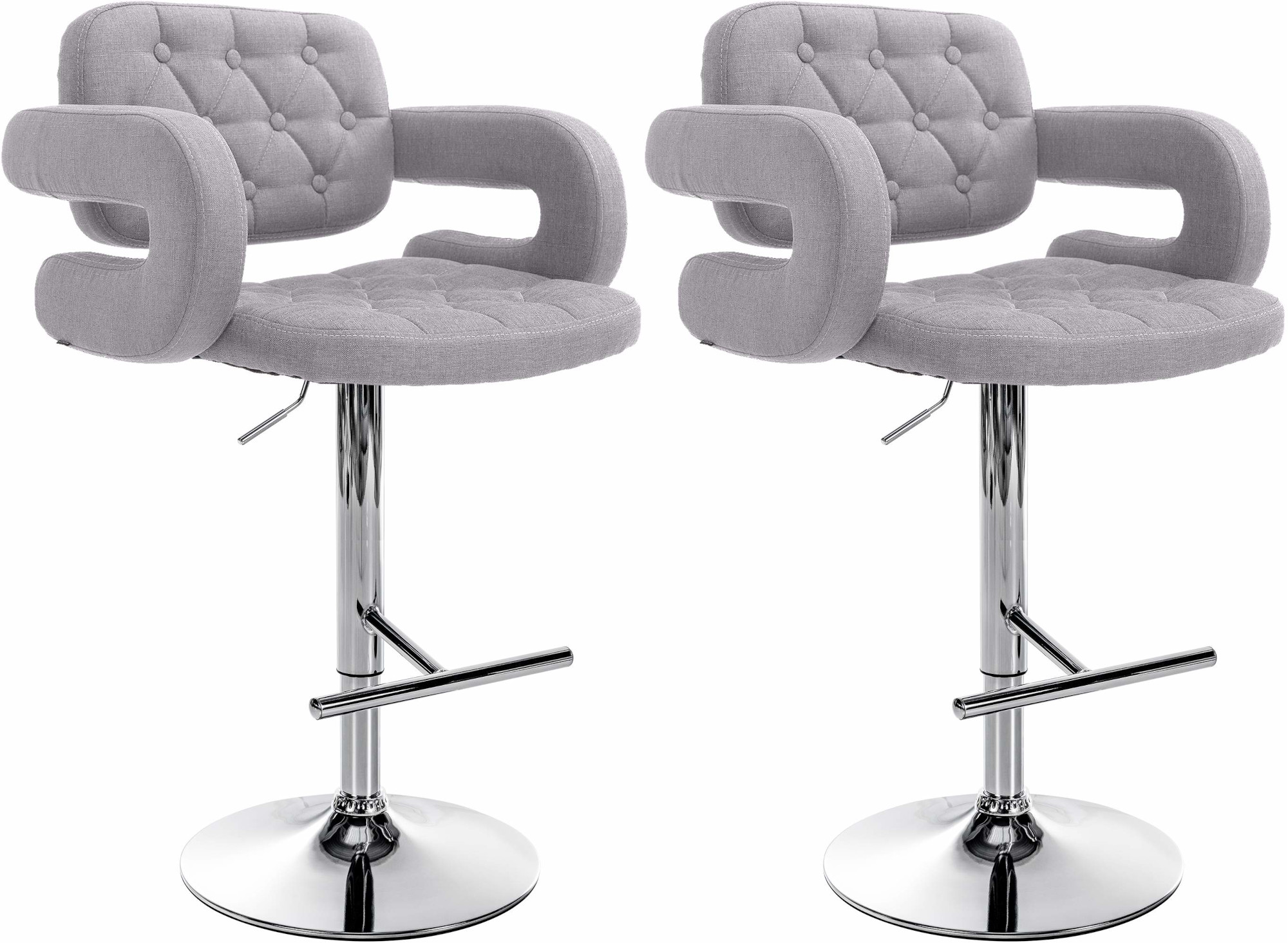 2er Set Barhocker Dublin Stoff C - Image 4