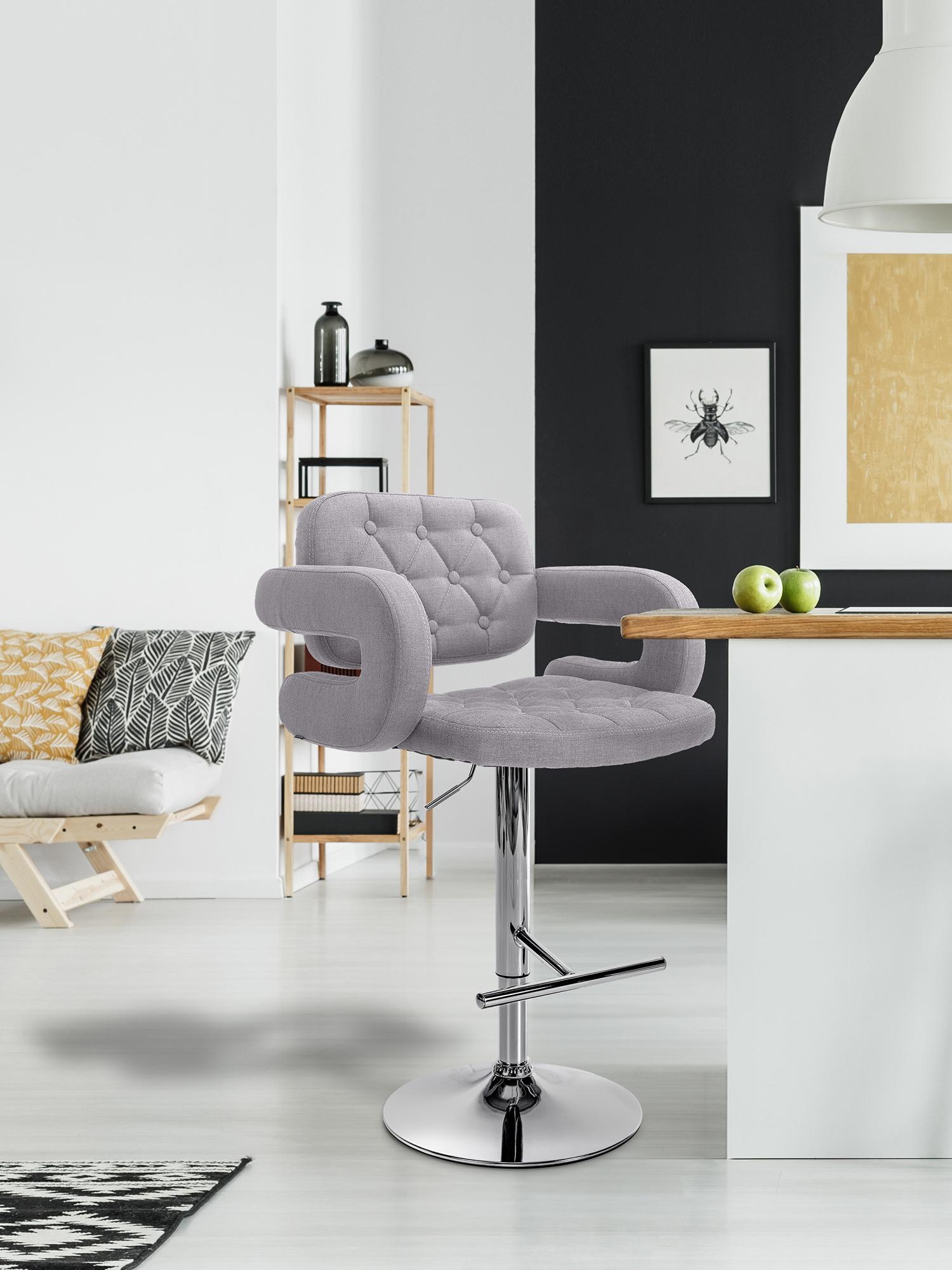 2er Set Barhocker Dublin Stoff C - Image 5
