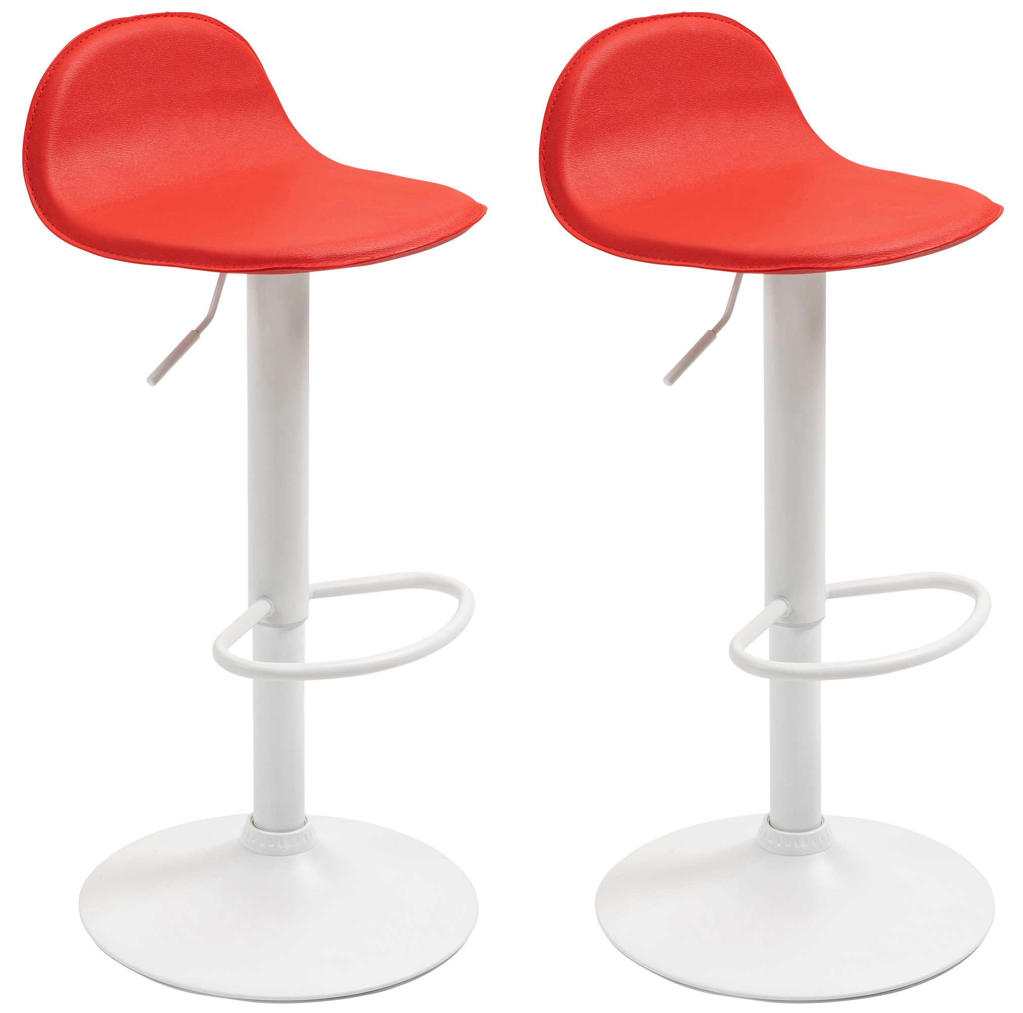 2er Set Barhocker Lana V2 Weiß