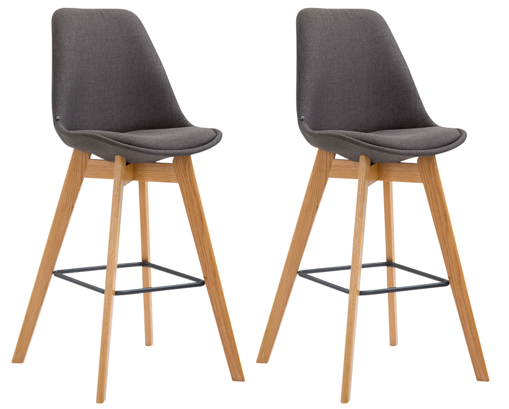 2er Set Barhocker Metz Stoff Natura