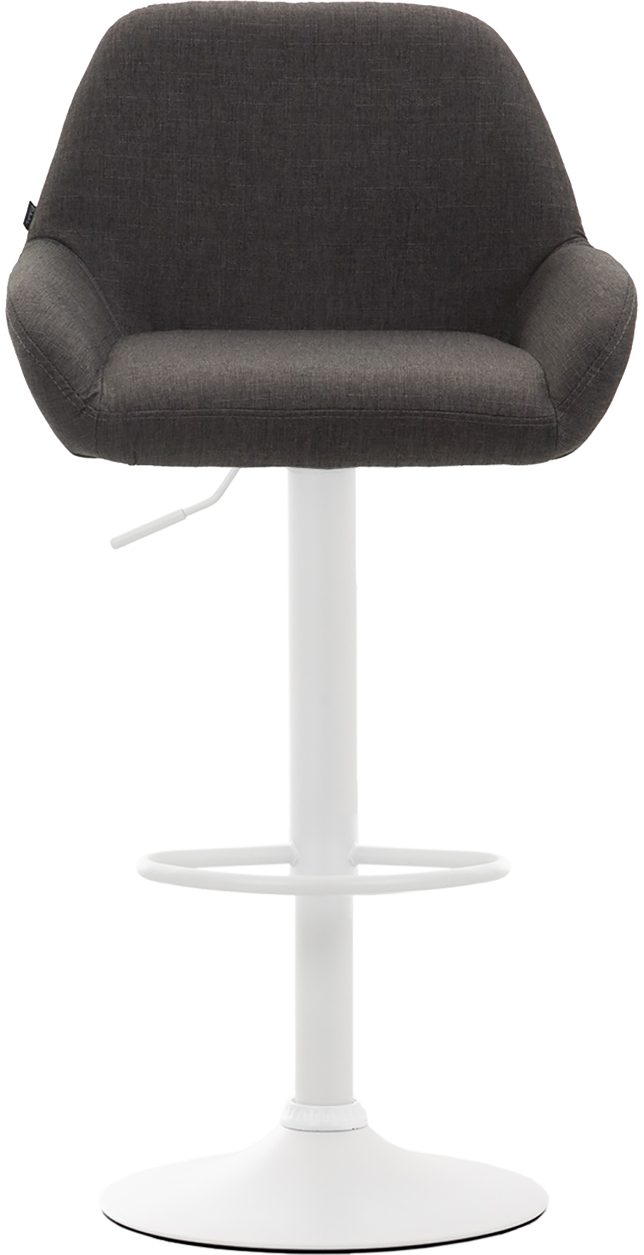 2er Set Barhocker Braga Stoff Weiß - Image 3