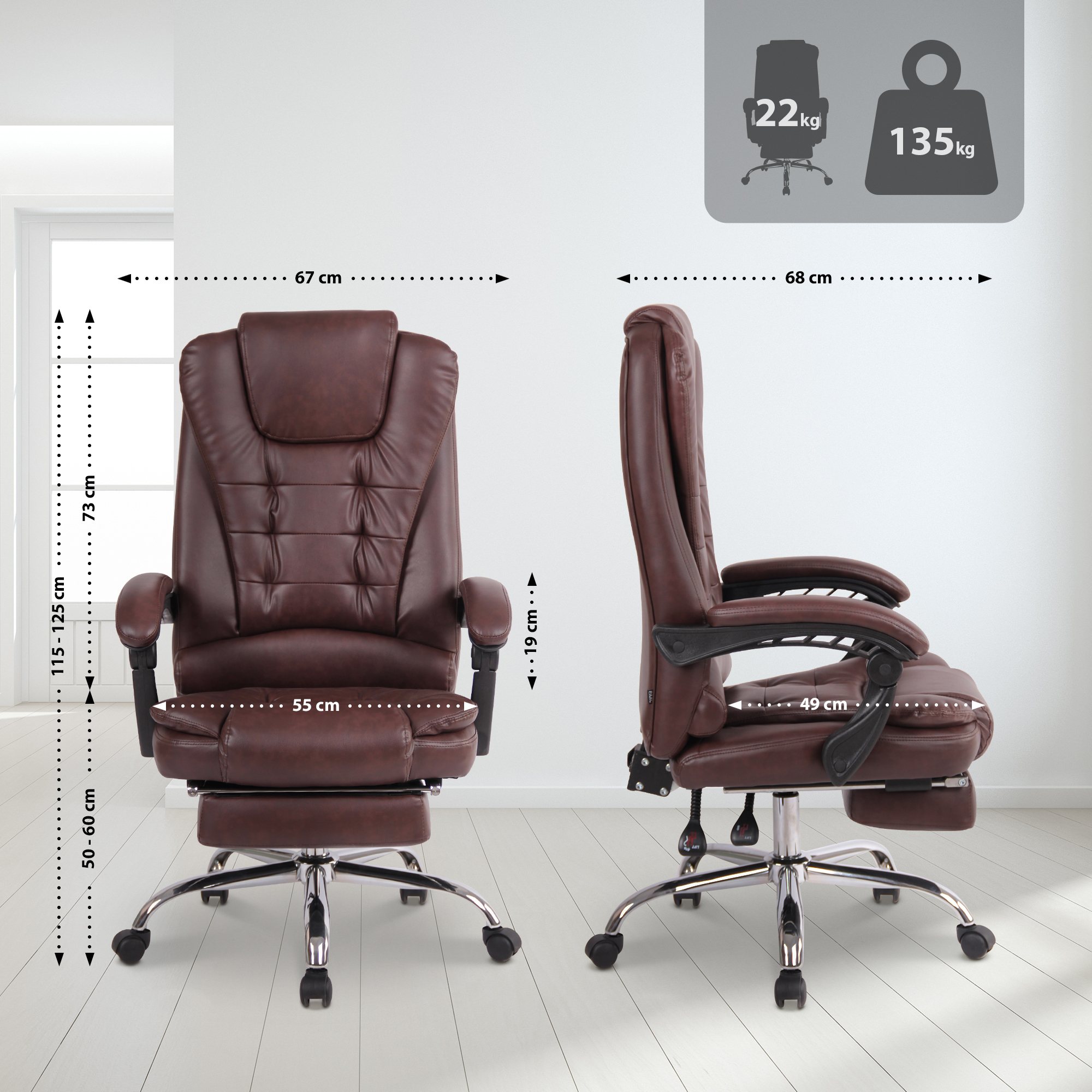 Bürostuhl Oxygen Kunstleder - Image 5