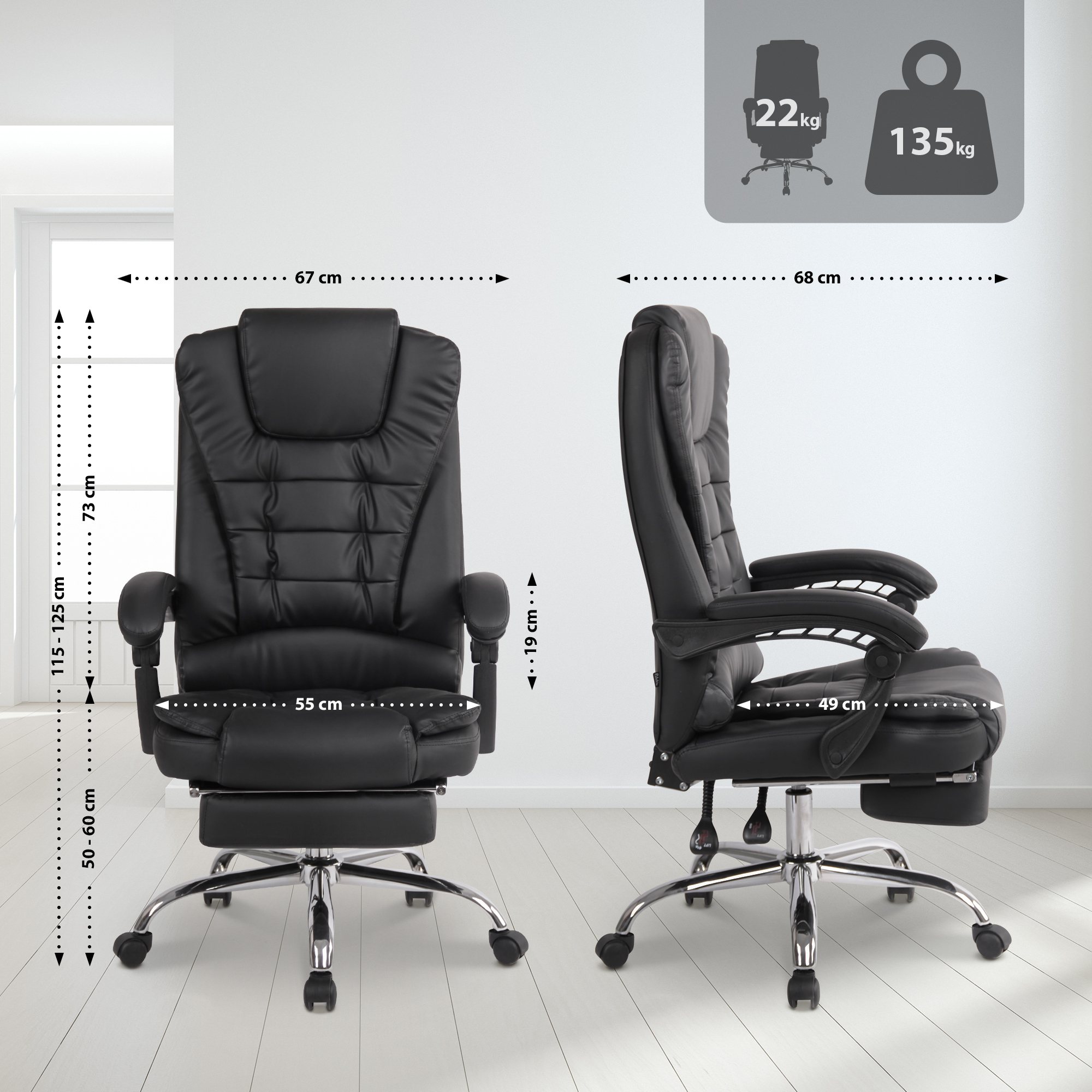 Bürostuhl Oxygen Kunstleder - Image 6