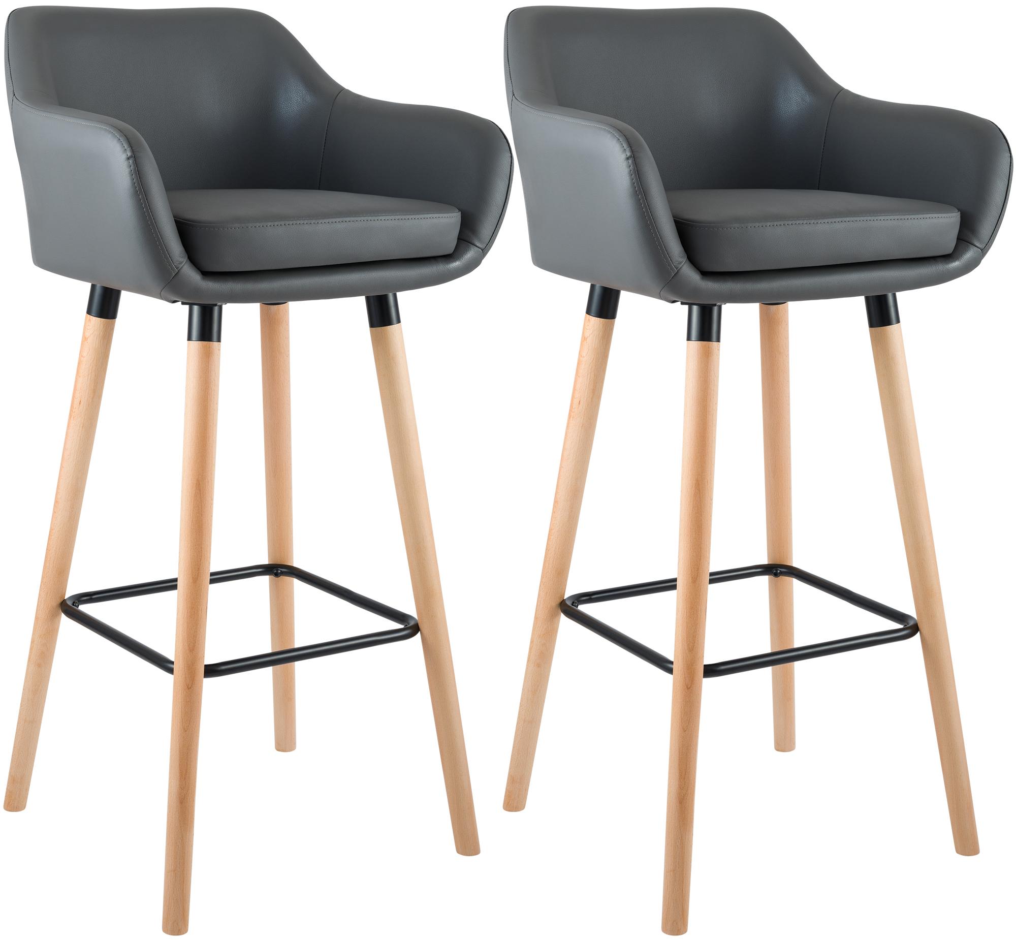 2er Set Barhocker Grant Kunstleder
