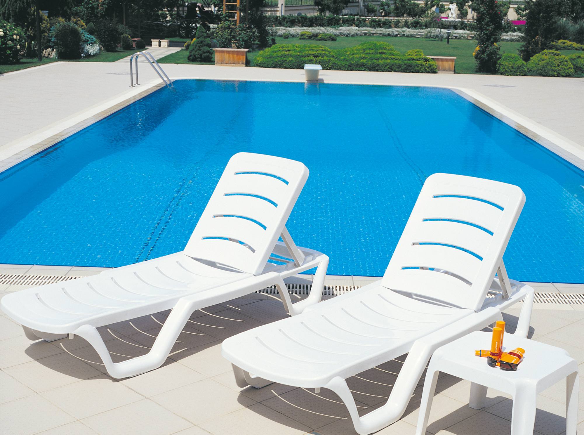 4er Set Sonnenliege Bahama
