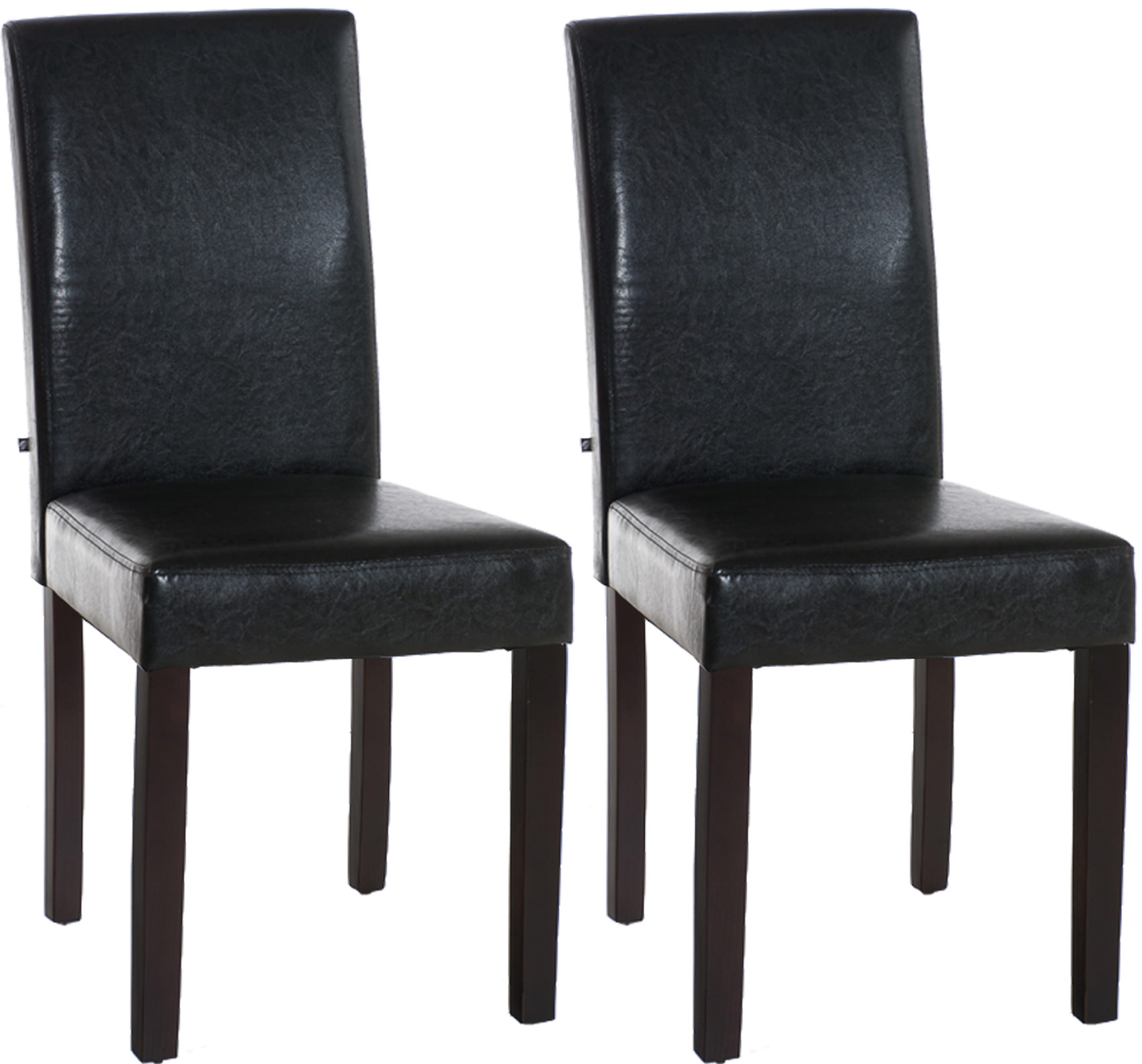 2er Set Esszimmerstuhl Ina Dunkelbraun