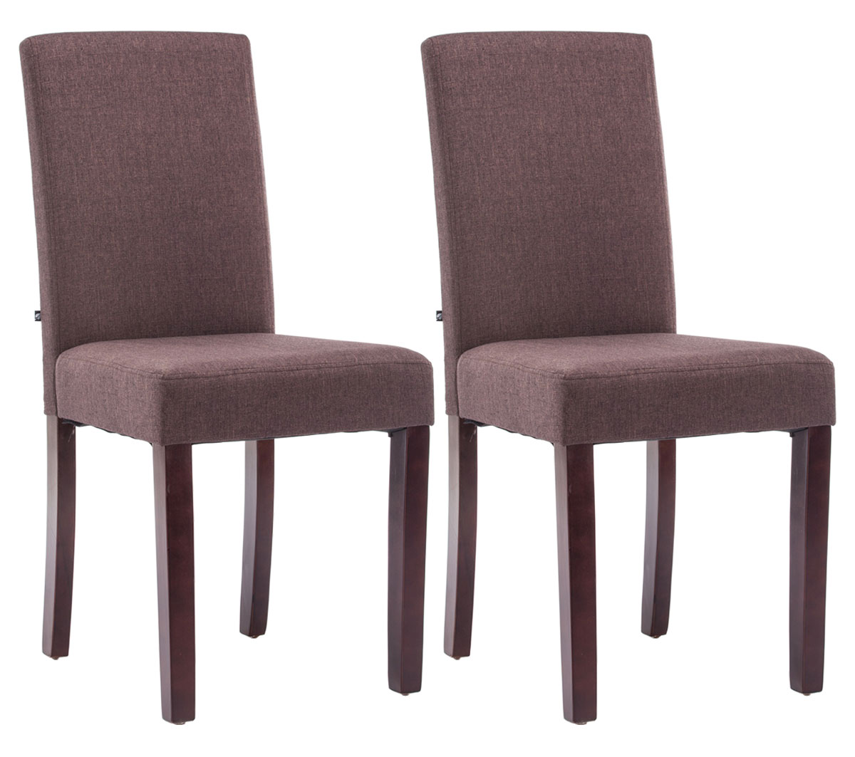 2er Set Esszimmerstuhl Ina Stoff Cappuccino