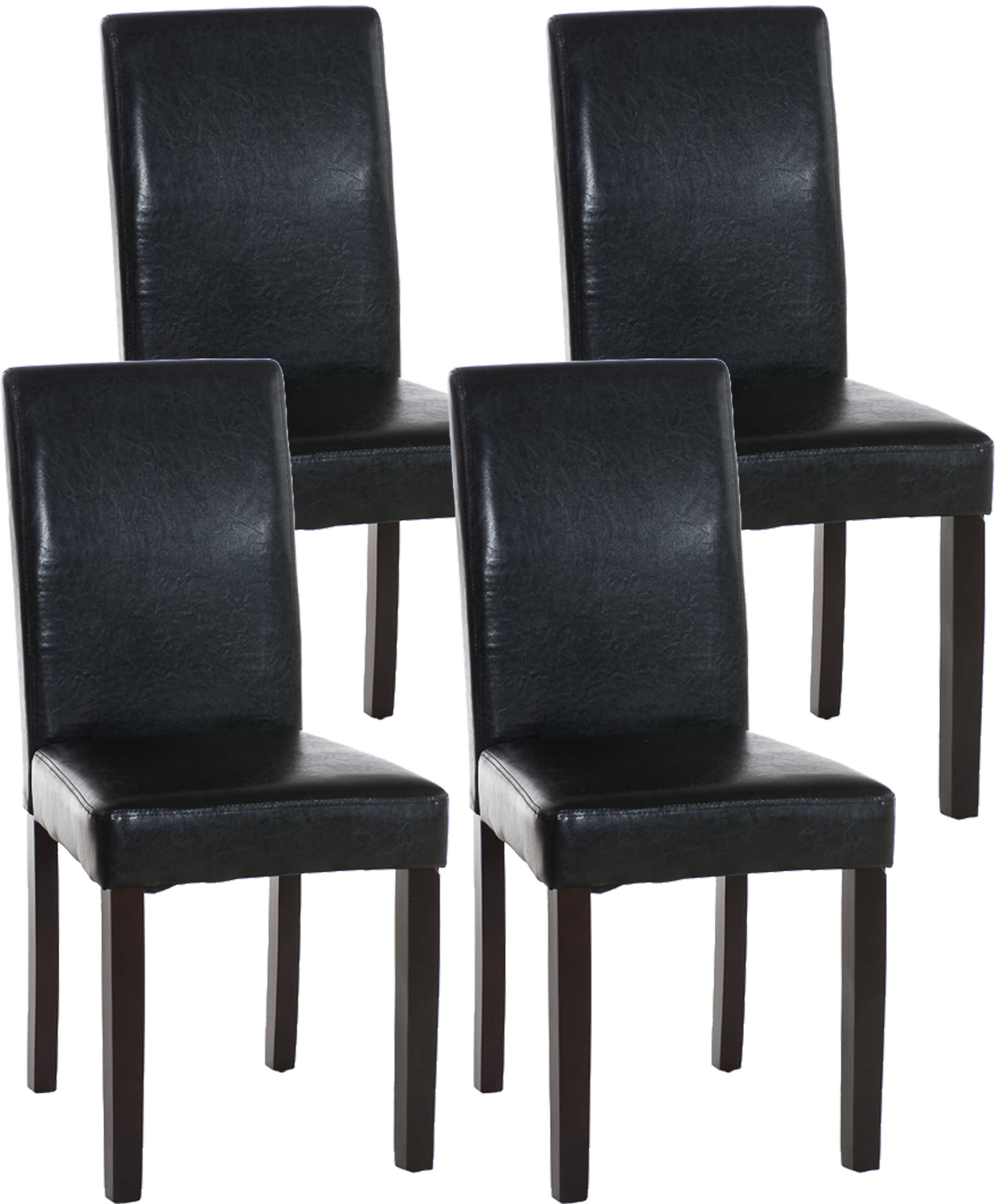 4er Set Esszimmerstuhl Ina Dunkelbraun