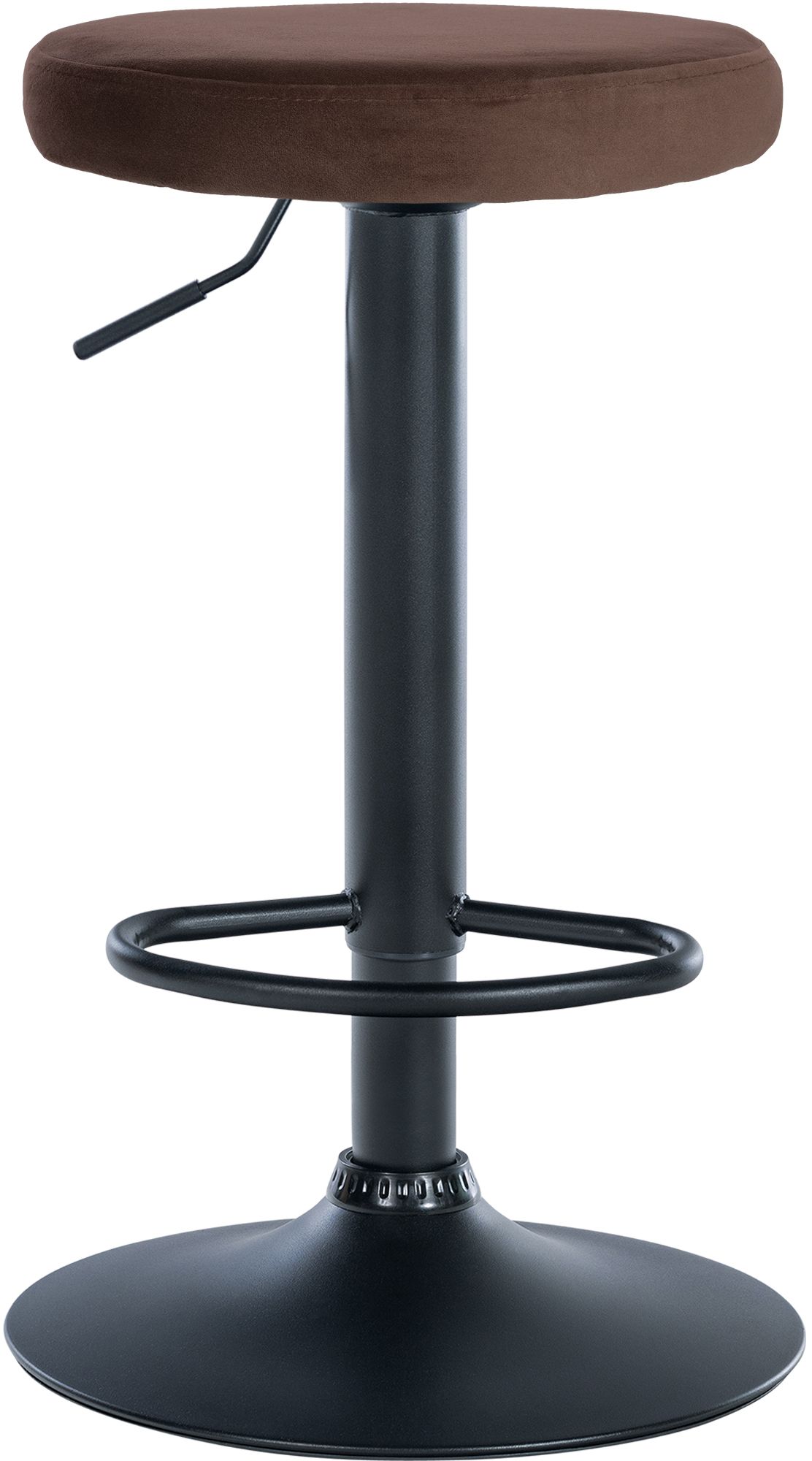 2er Set Barhocker Ponte Samt Schwarz - Image 3