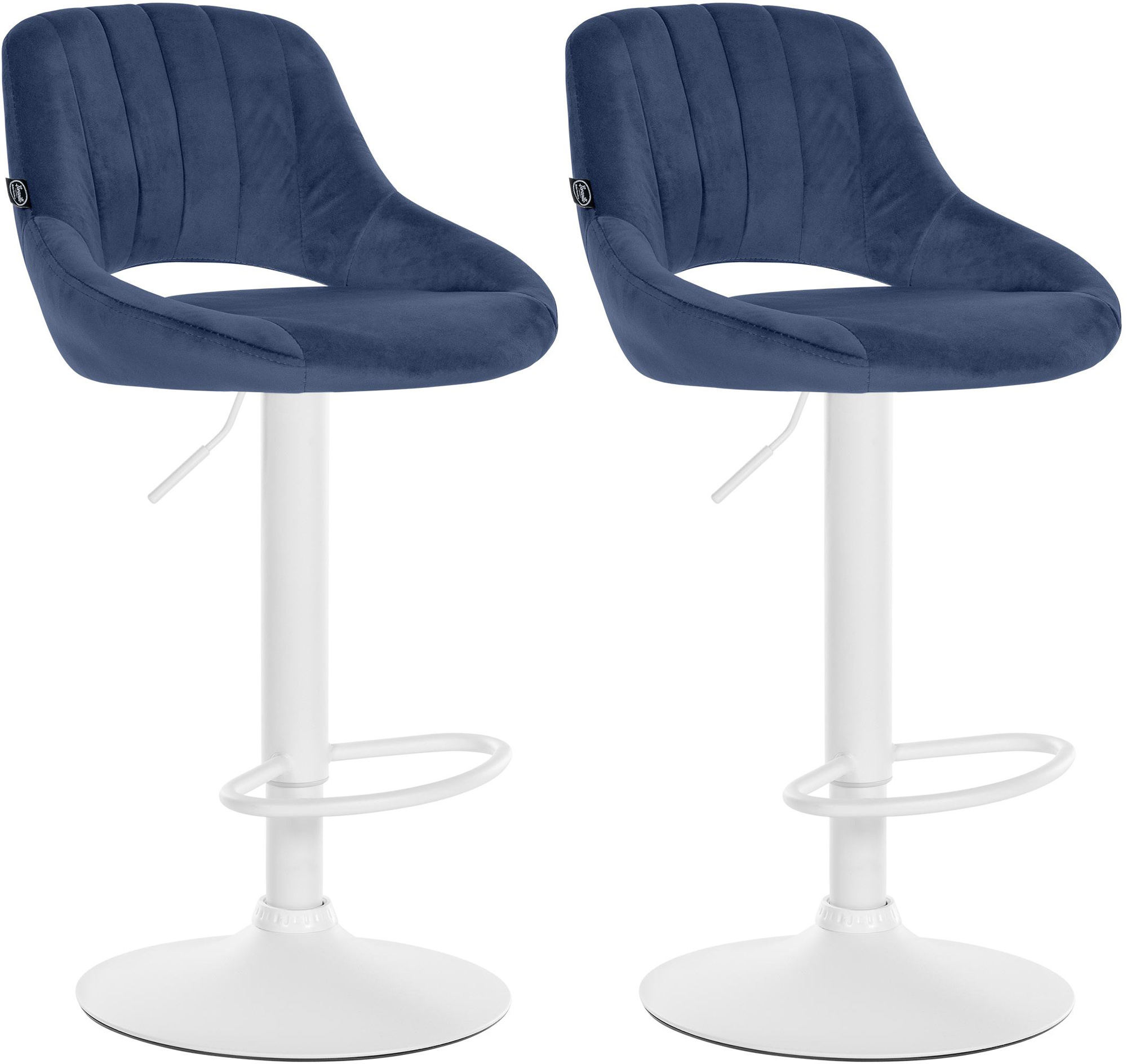 2er Set Barhocker Milet Samt W