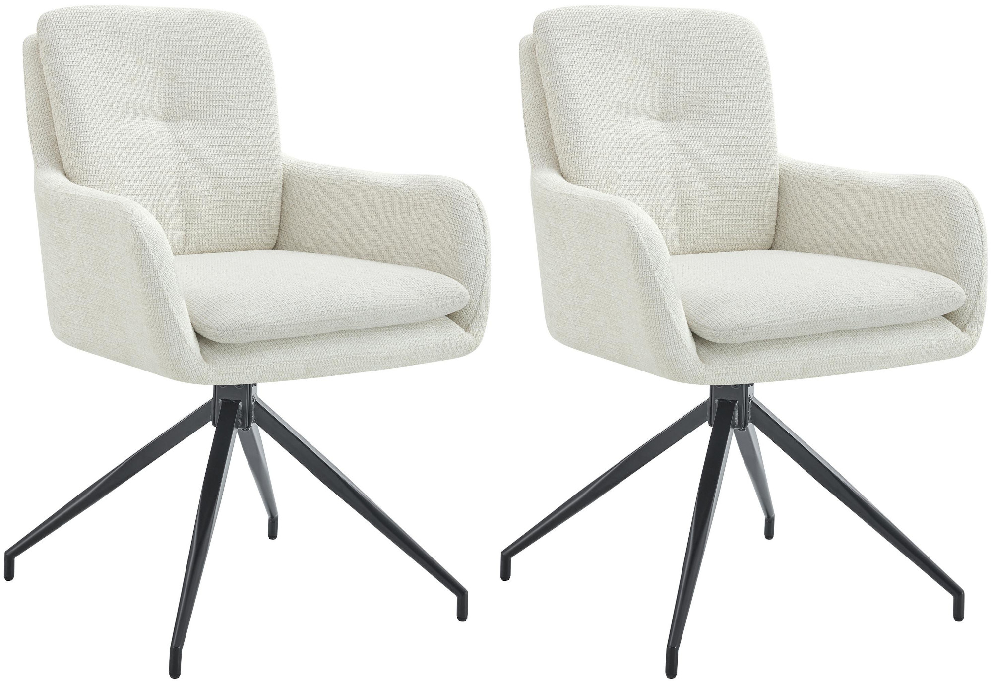 2er Set Esszimmerstuhl Pickett Stoff