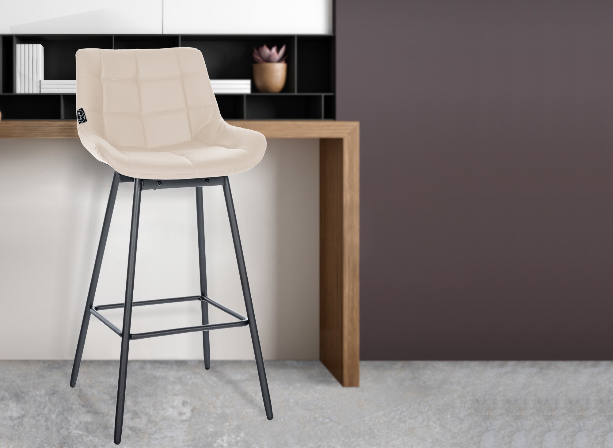 4er Set Barhocker Weston Schwenkbar Kunstleder - Image 3