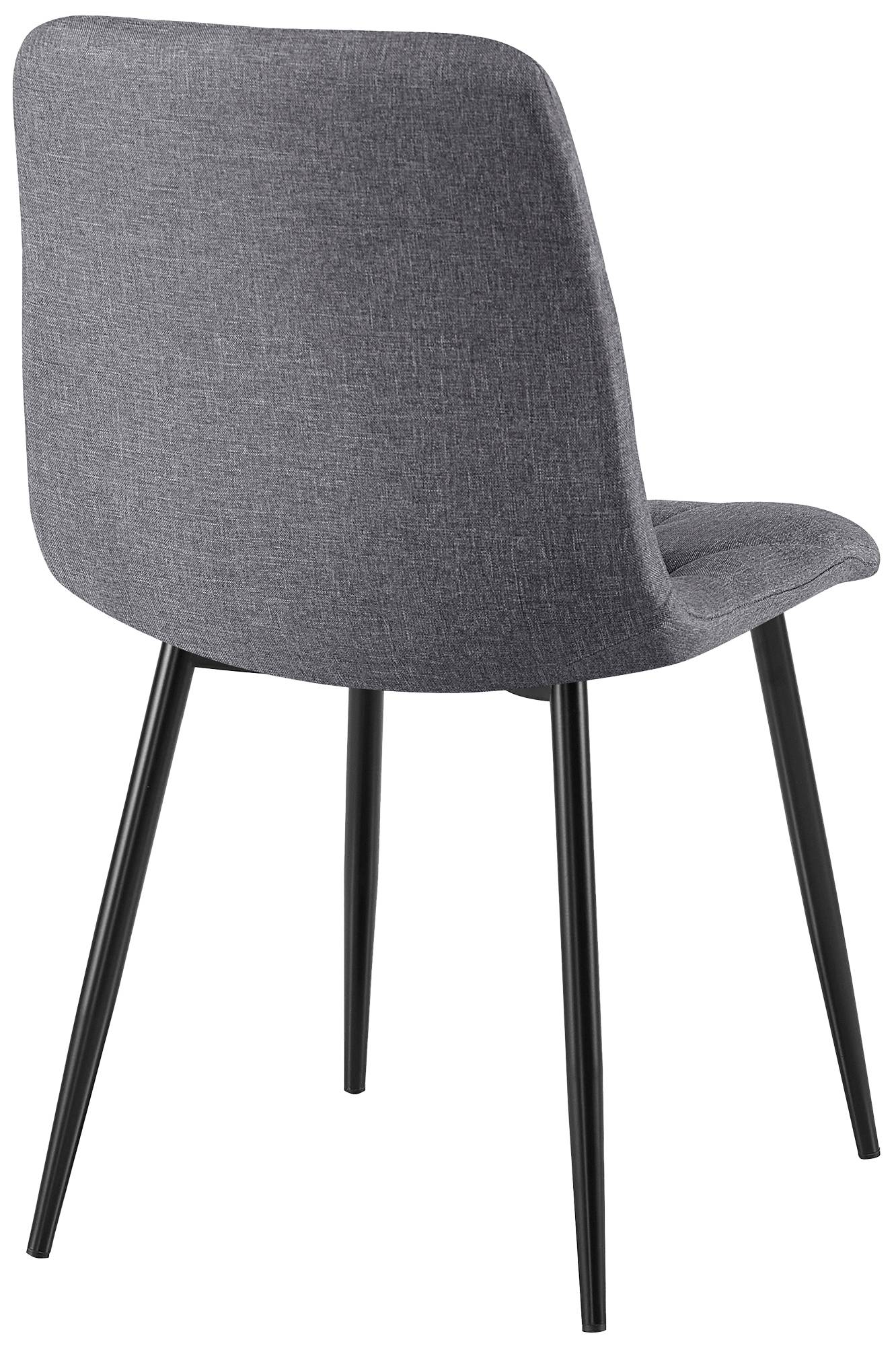 2er Set Esszimmerstuhl Clairton Stoff - Image 5