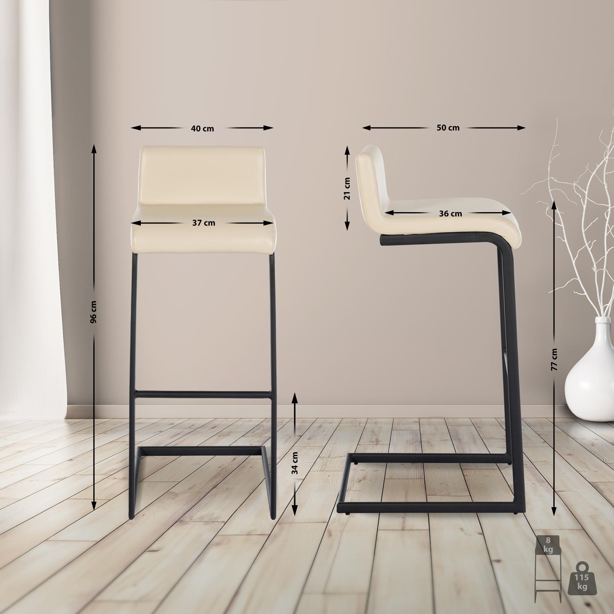 2er Set Barhocker Newport B Kunstleder