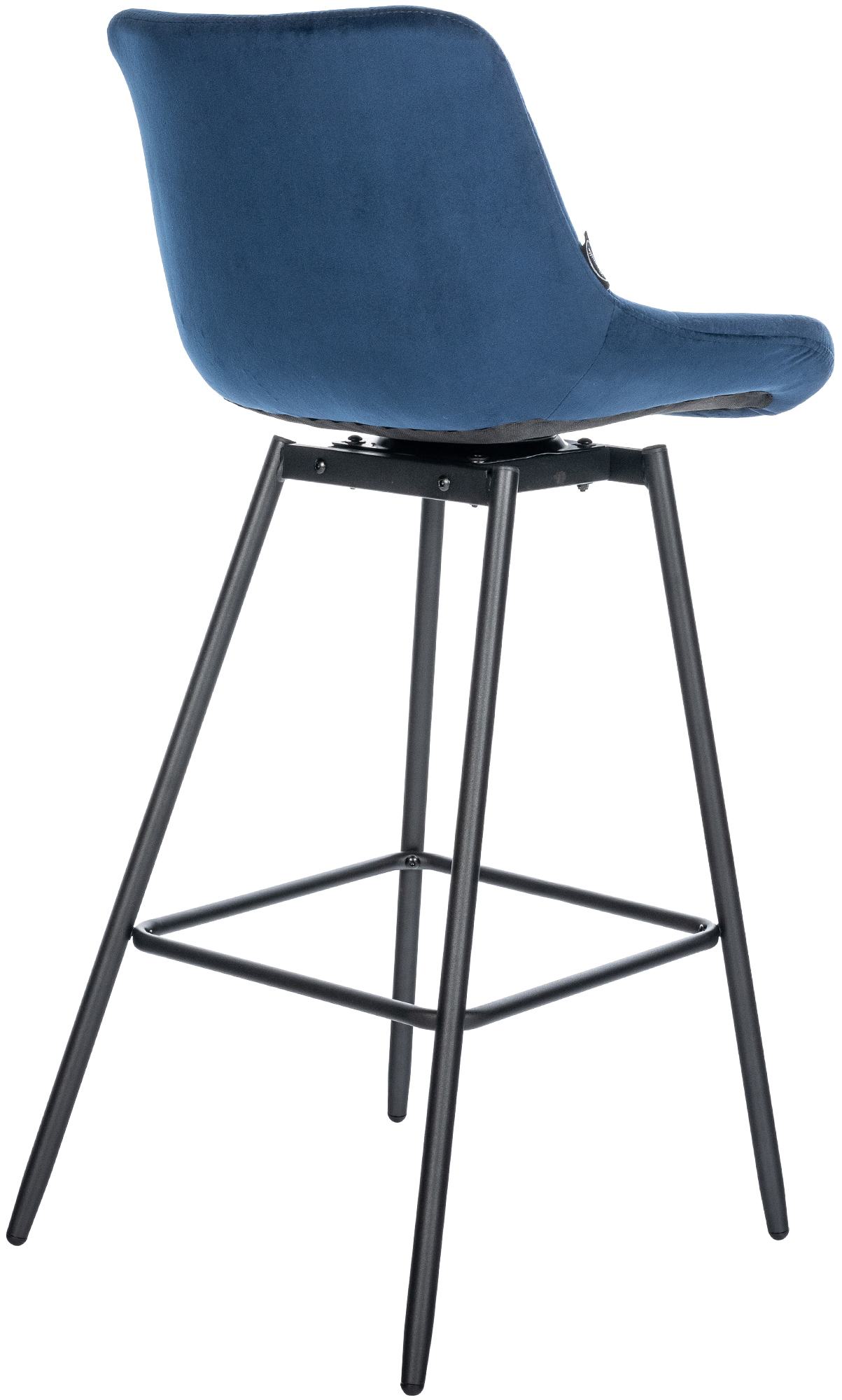 4er Set Barhocker Weston Schwenkbar Samt - Image 4