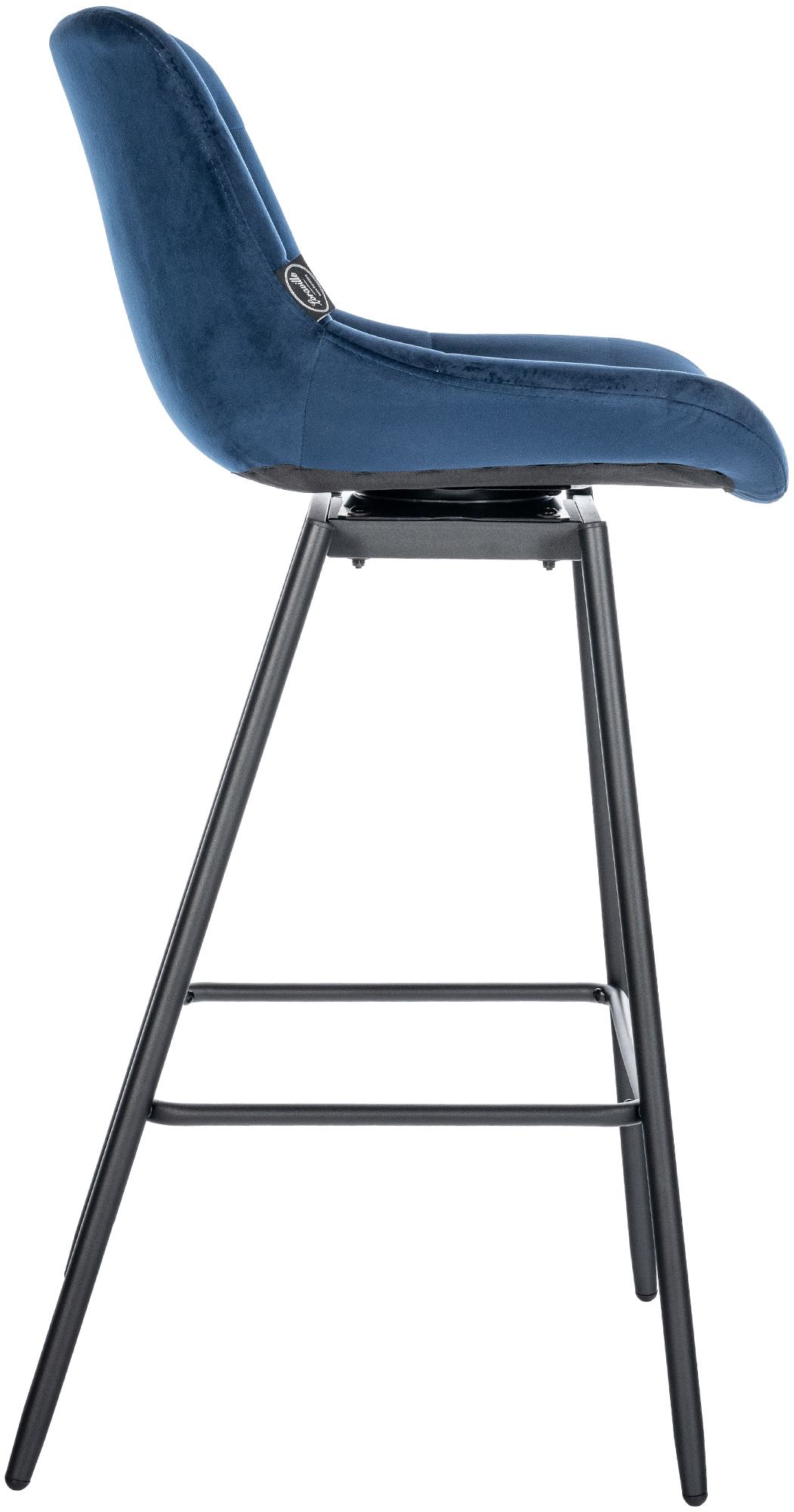 4er Set Barhocker Weston Schwenkbar Samt - Image 6