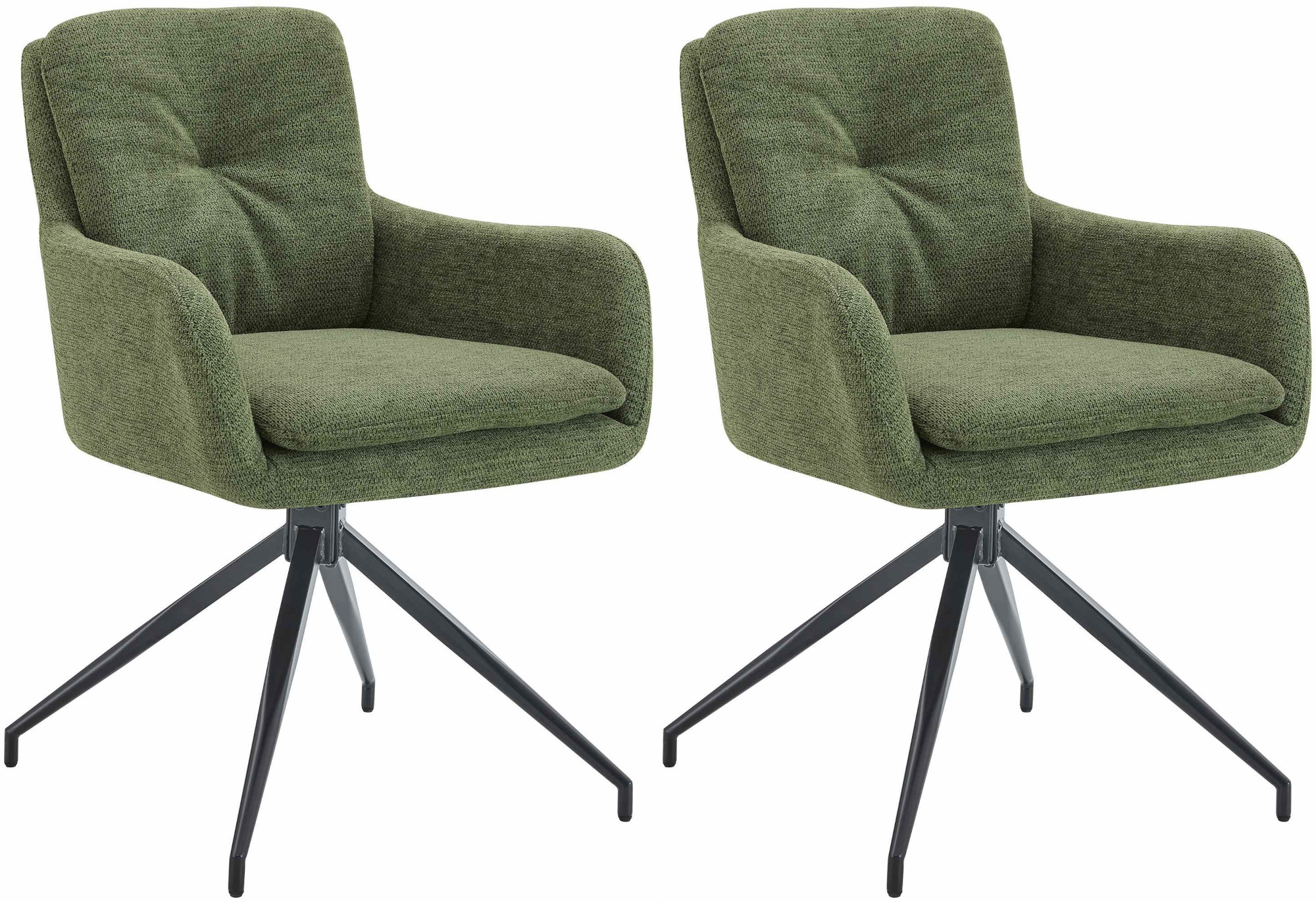 2er Set Esszimmerstuhl Pickett Stoff