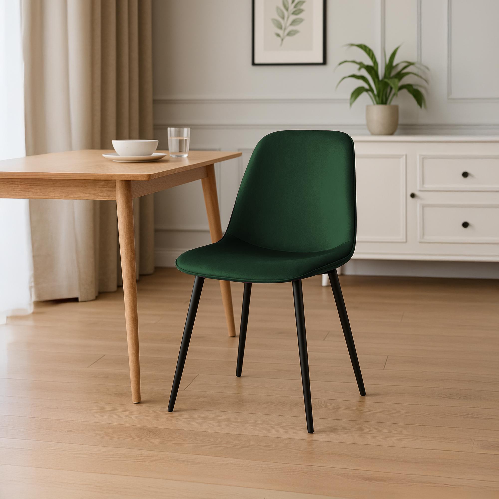 2er Set Esszimmerstuhl Maryam Samt - Image 6