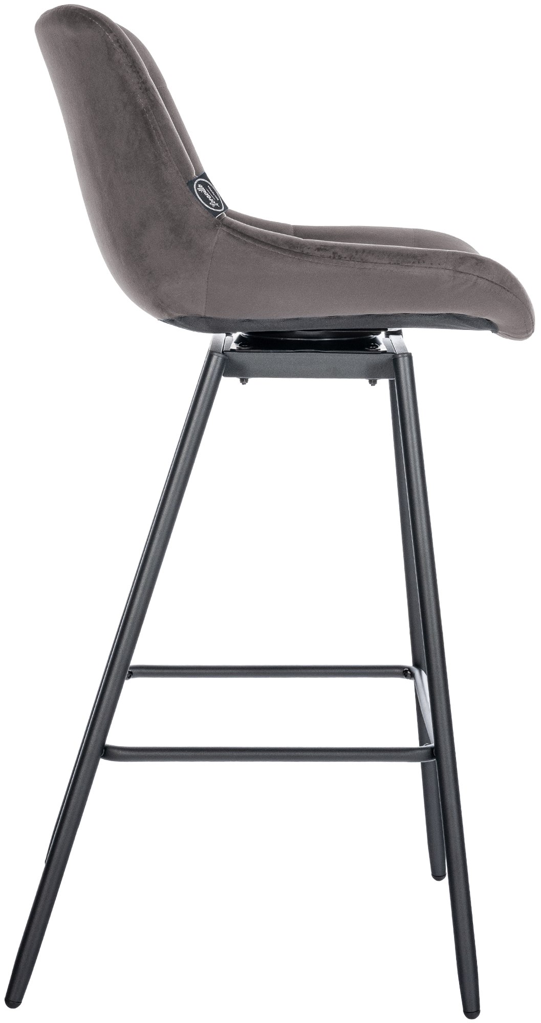 4er Set Barhocker Weston Schwenkbar Samt - Image 6