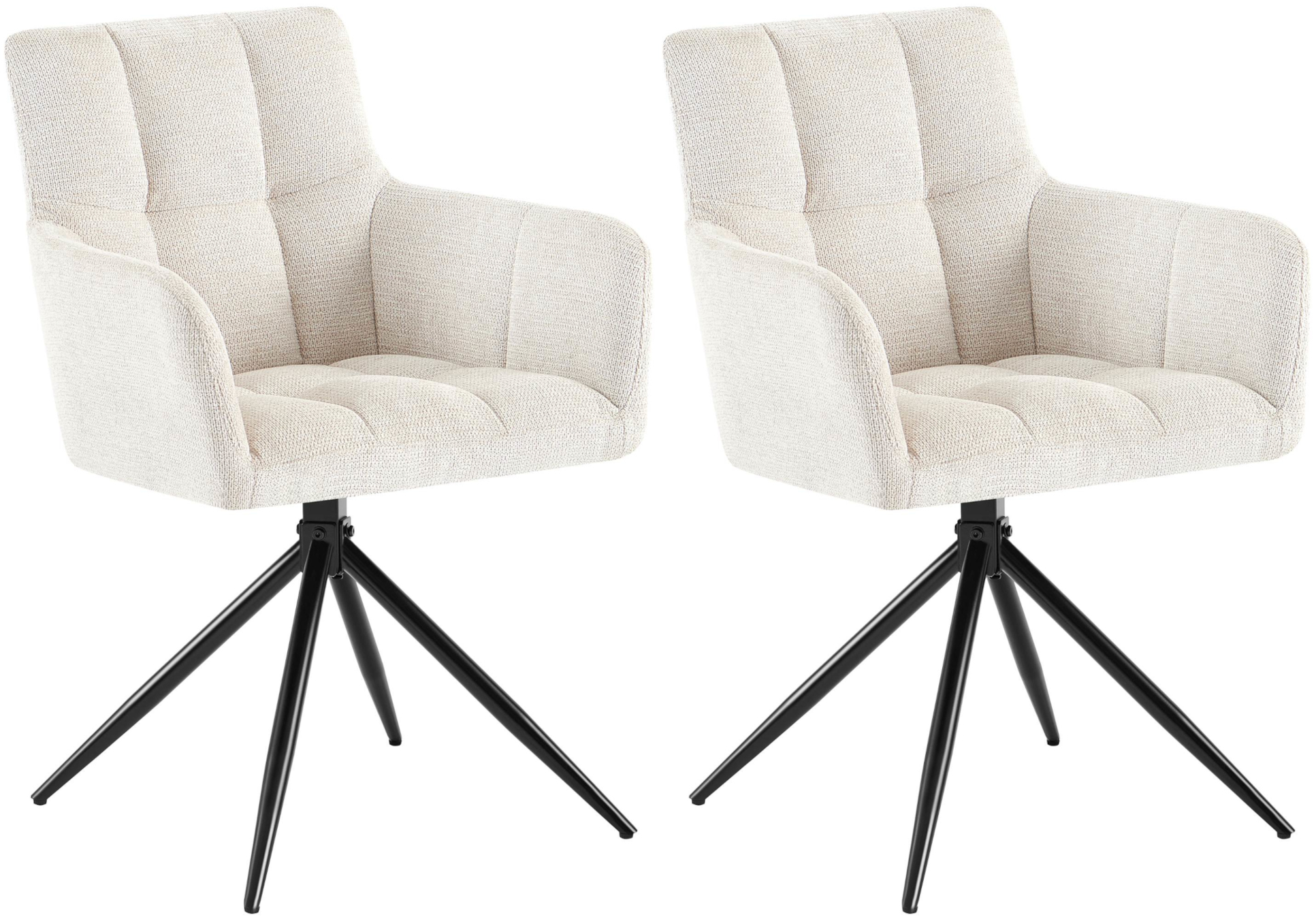 2er Set Esszimmerstuhl Jonah Stoff