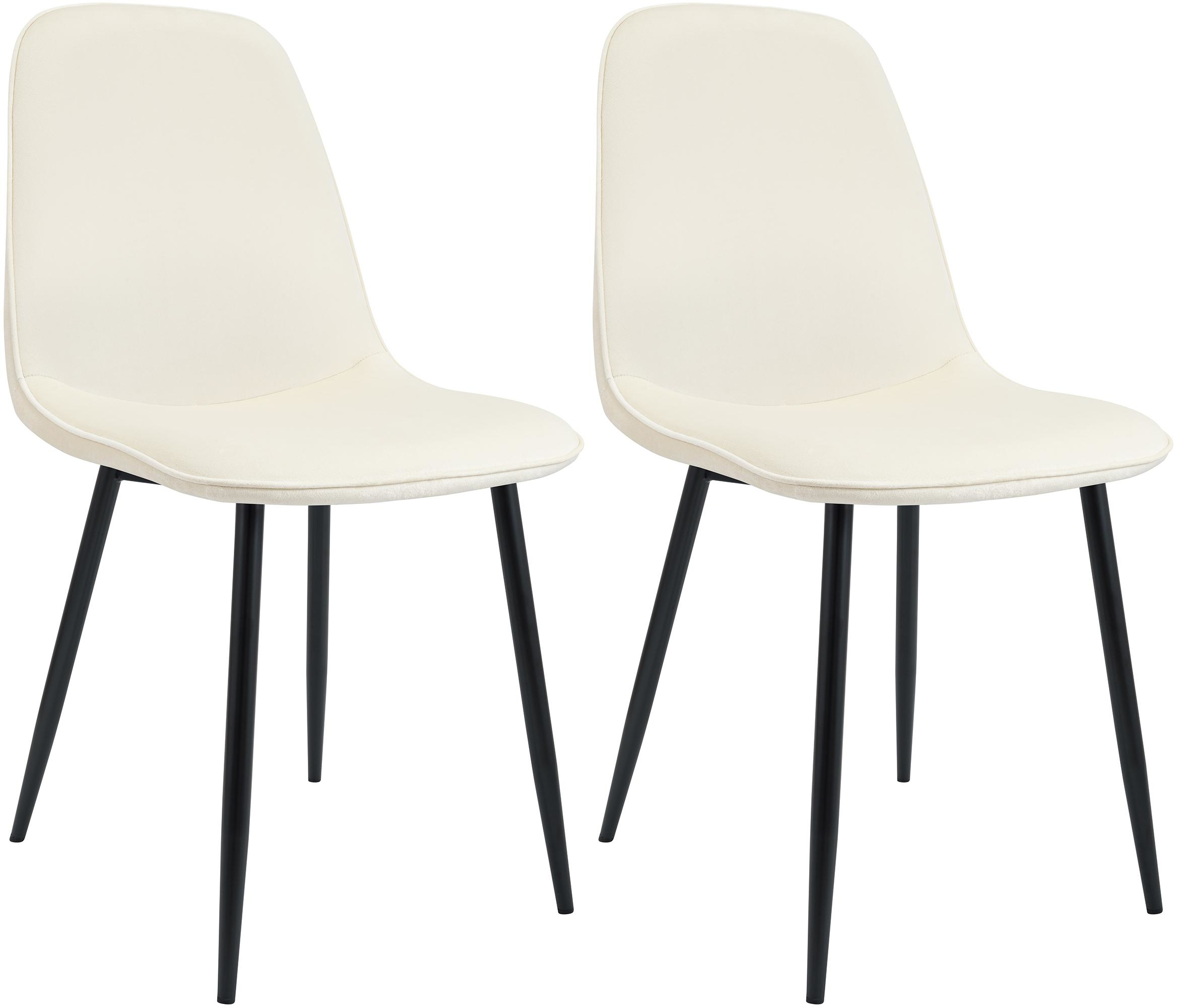 2er Set Esszimmerstuhl Maryam Samt