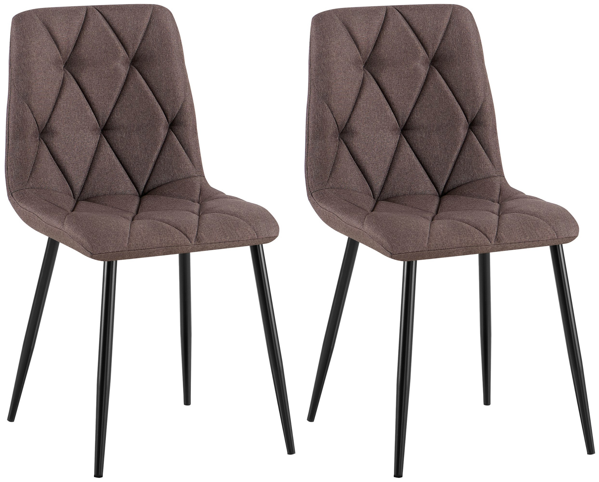 2er Set Esszimmerstuhl Clairton Stoff - Image 6