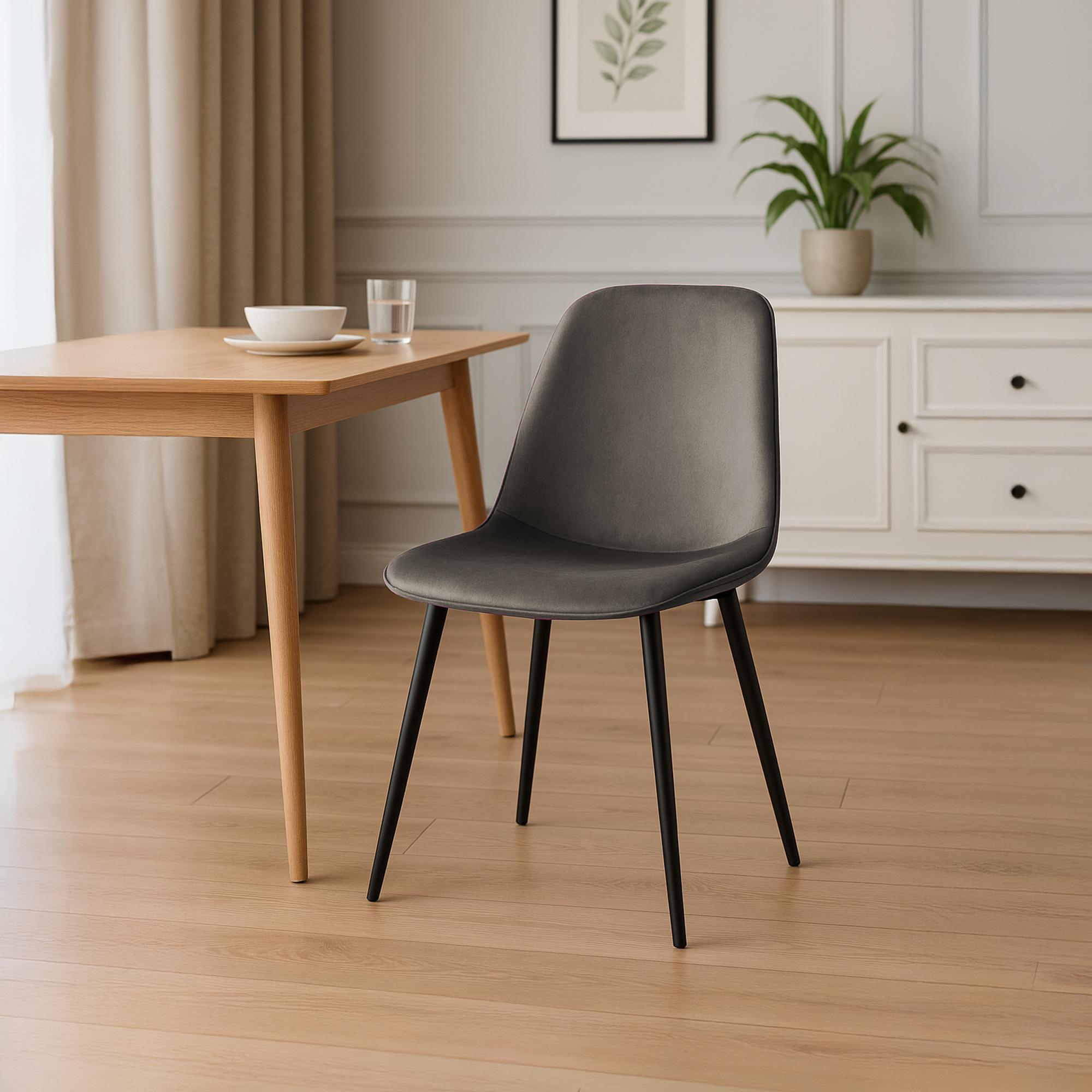 4er Set Esszimmerstuhl Maryam Samt
